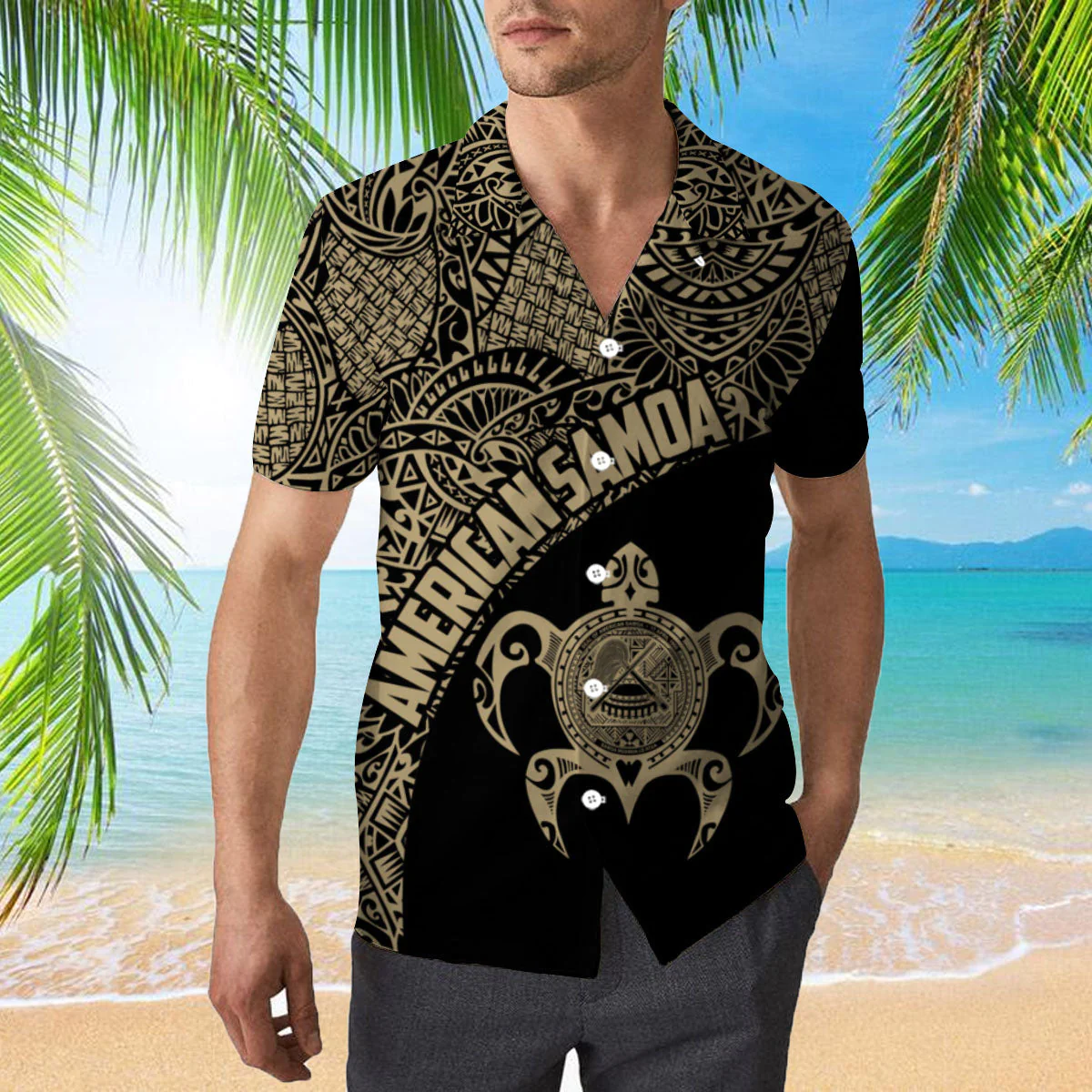 American Samoa Turtle Trendy Hawaiian Shirt