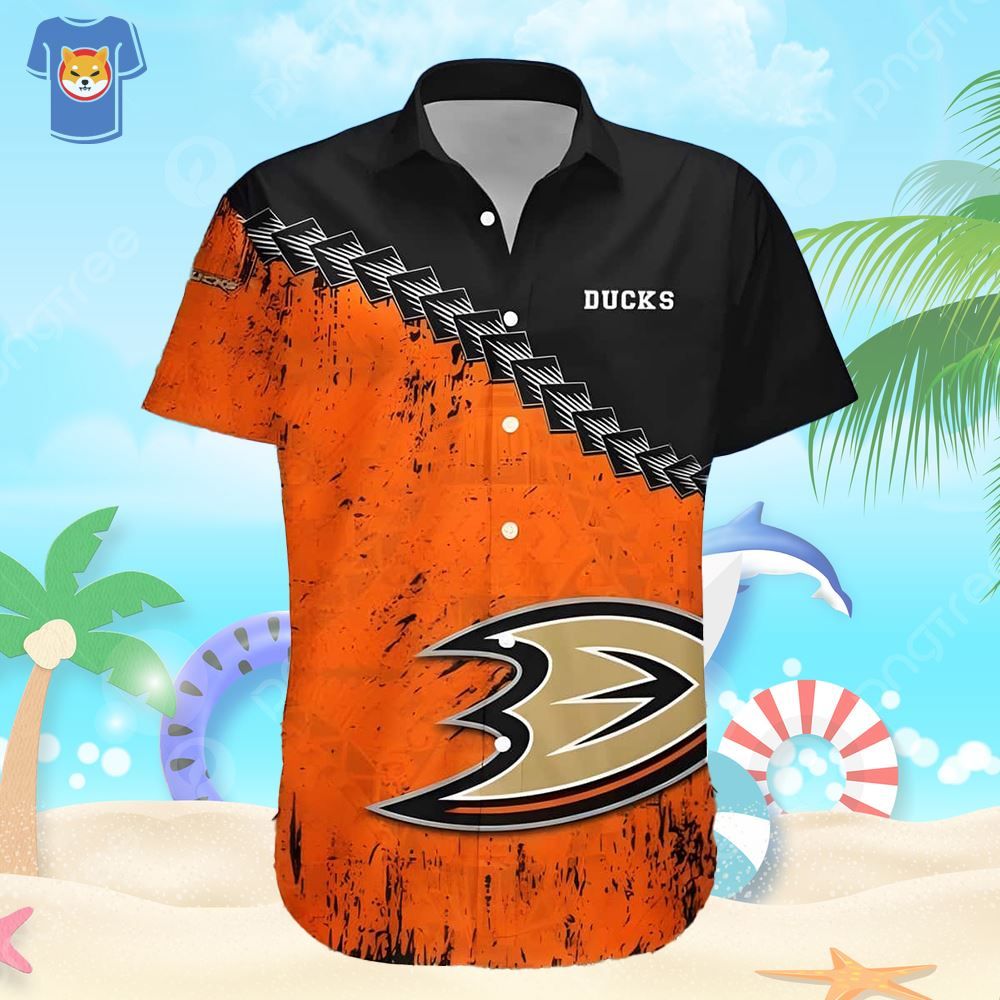 Anaheim Ducks Hawaiian Shirt Beach Gift For Dad