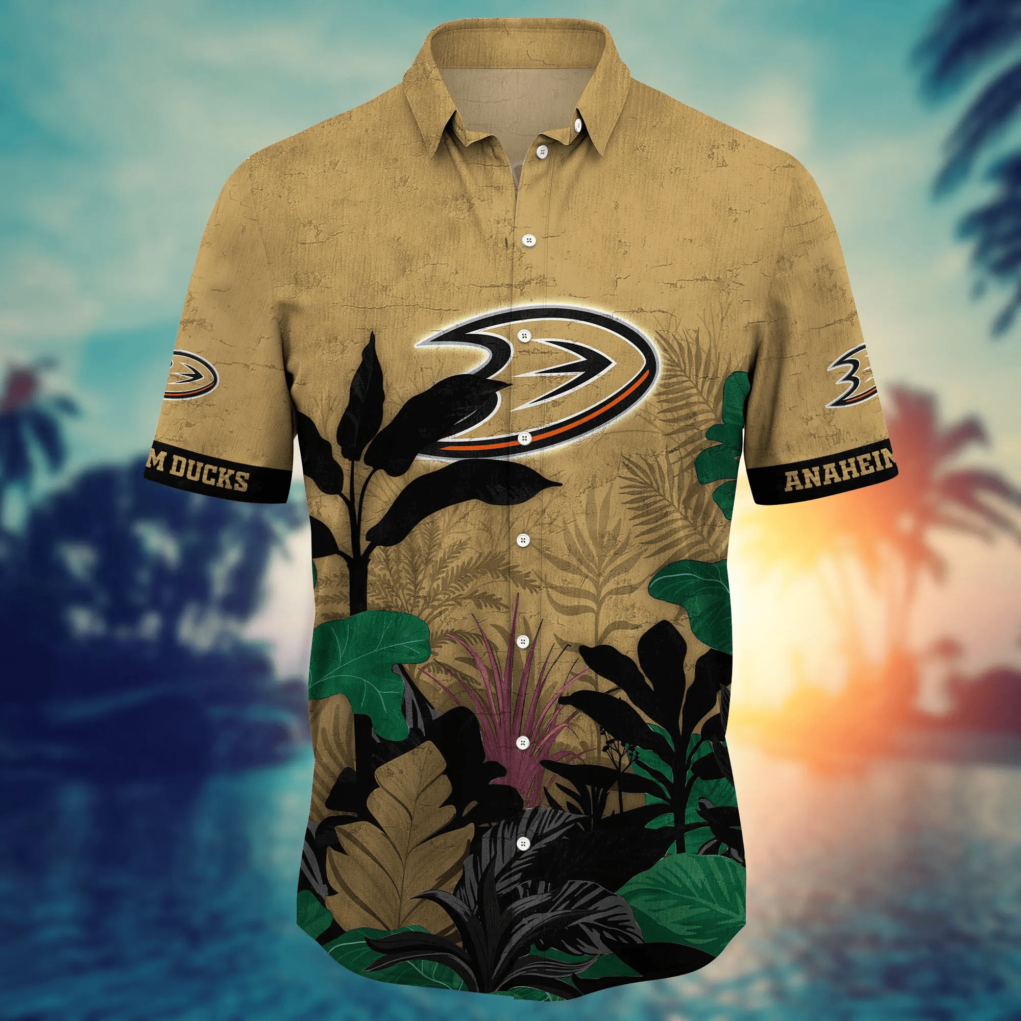 Anaheim Ducks NHL Hawaiian Shirt Beach Season Aloha Shirt