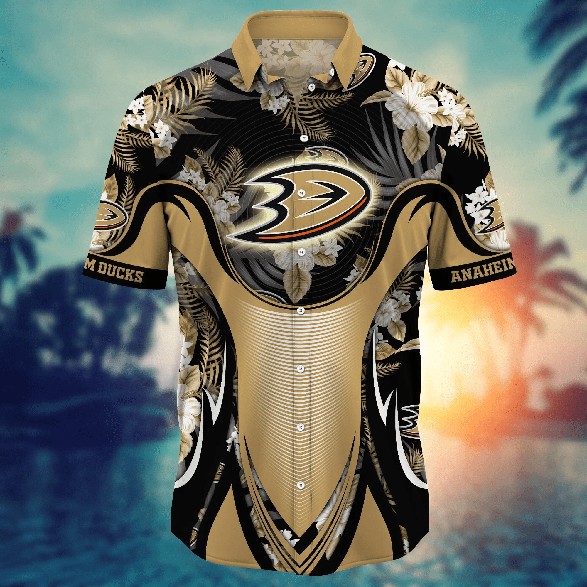 Anaheim Ducks NHL Hawaiian Shirt Heat Tournament Play Shirts