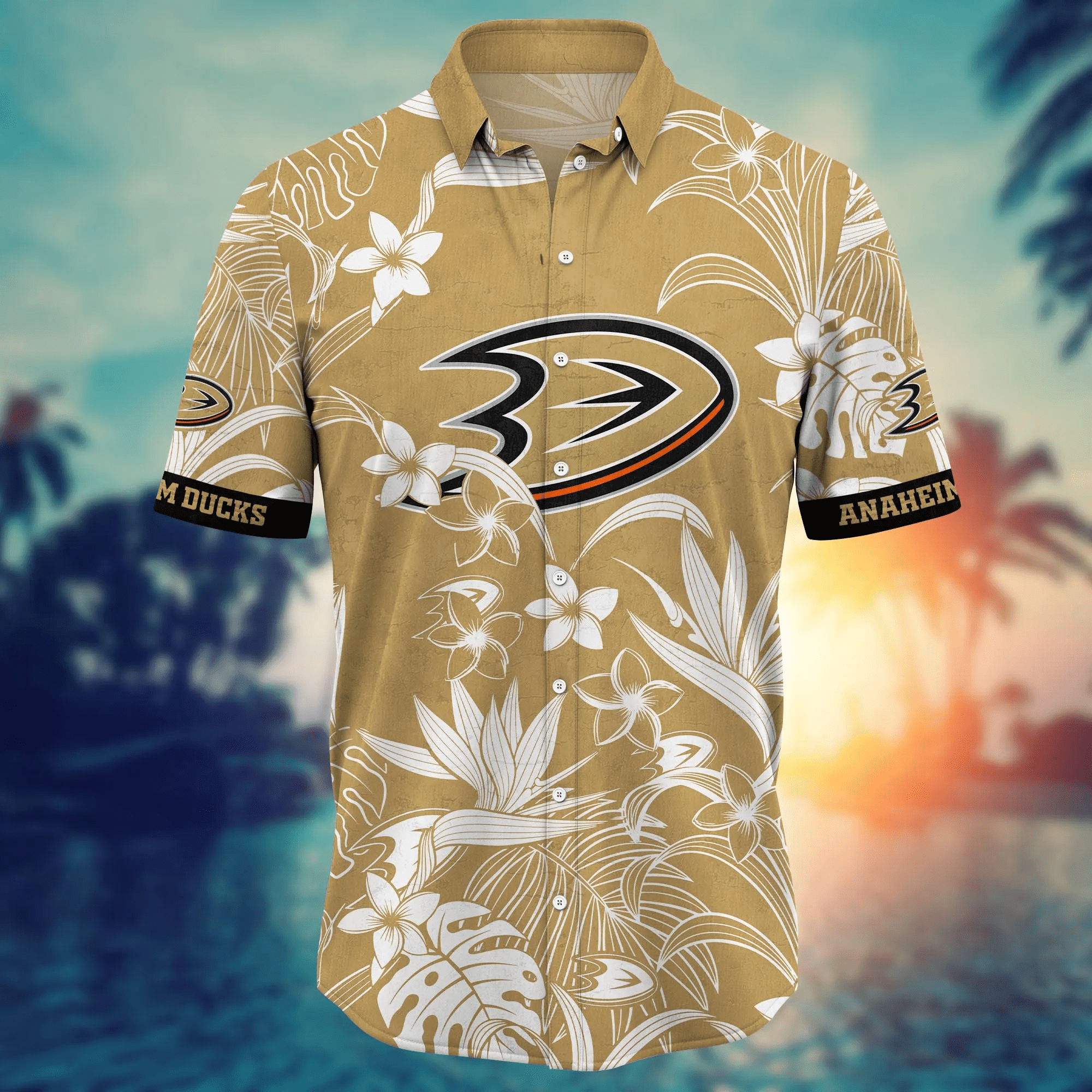 Anaheim Ducks NHL Hawaiian Shirt Pool Parties Aloha Shirt