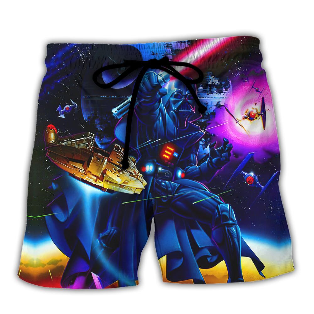 Anakin Skywalker Darth Vader Starwars Trendy Aloha Hawaiian Beach Shorts Anakin Skywalker Darth Vader Starwars Trendy Aloha Hawaiian Beach Shorts