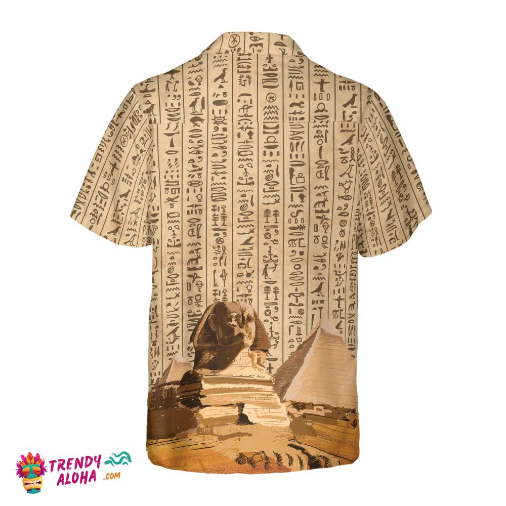 Ancient Egypt Hieroglyphs Hawaiian Shirt