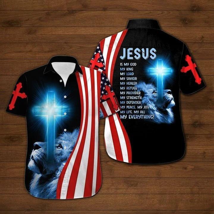 Animal Savior: Jesus Saves Animals Grey Aloha Hawaiian Shirts For Men And Women
