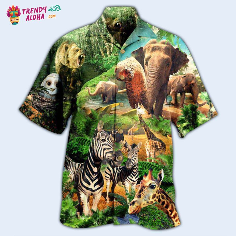 Animals Love And Conserve Our Wildlife And Diversity Hawaiian Shirt – Trendy Aloha