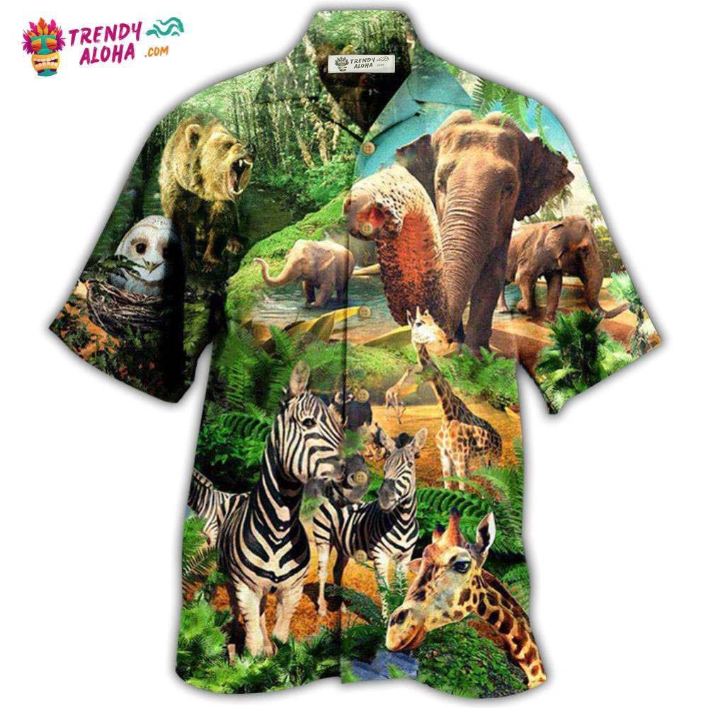 Animals Love And Conserve Our Wildlife And Diversity Hawaiian Shirt – Trendy Aloha