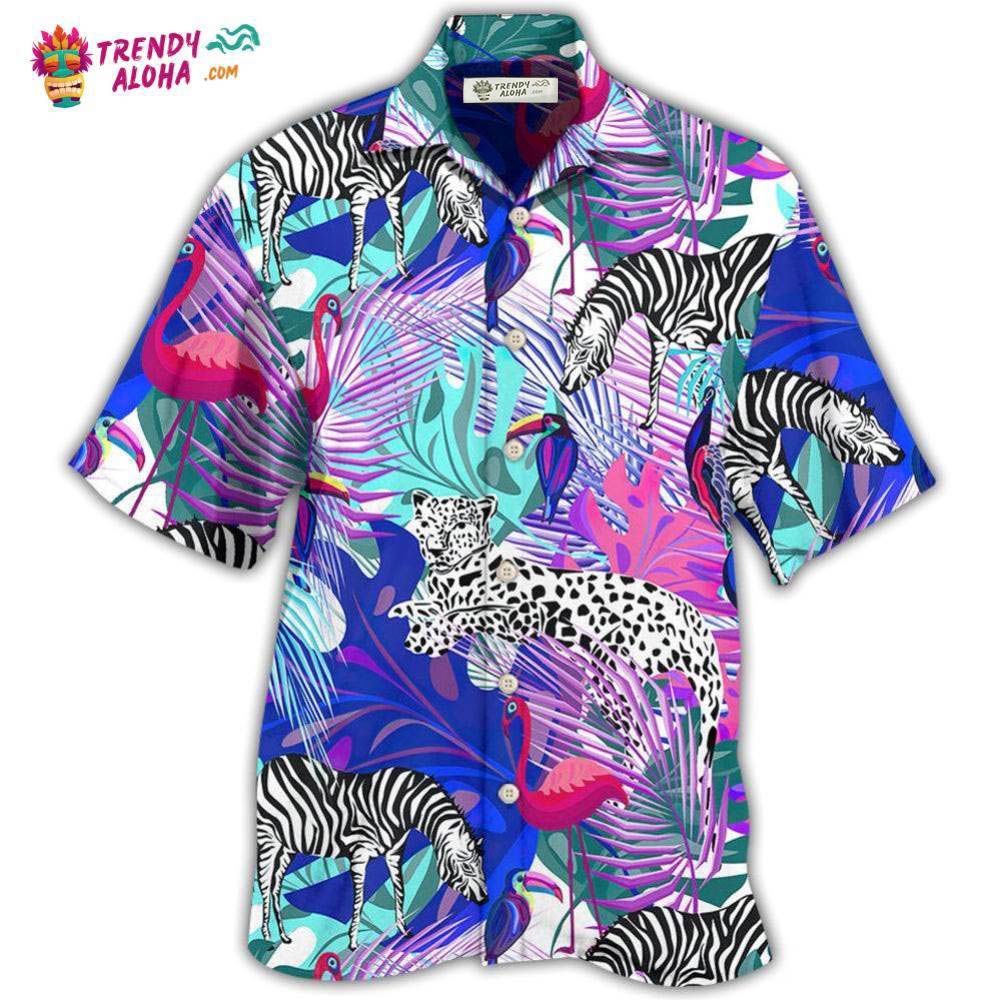 Animals Tropical Animals Tropical Leaf With Colorful Style Hawaiian Shirt – Trendy Aloha Animals Tropical Animals Tropical Leaf With Colorful Style Hawaiian Shirt – Trendy Aloha