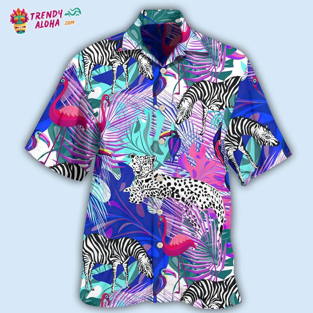 Animals Tropical Animals Tropical Leaf With Colorful Style Hawaiian Shirt – Trendy Aloha