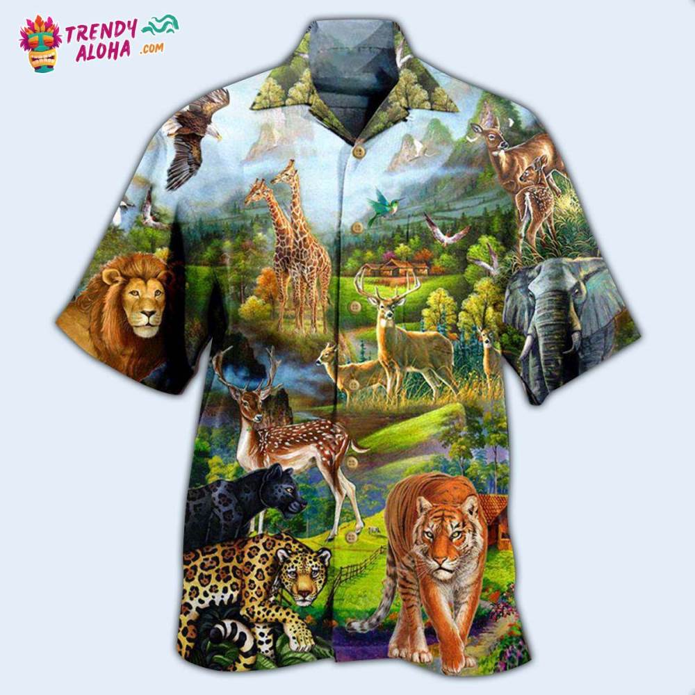 Animals World Wild Life So Good Mountain Hawaiian Shirt – Trendy Aloha