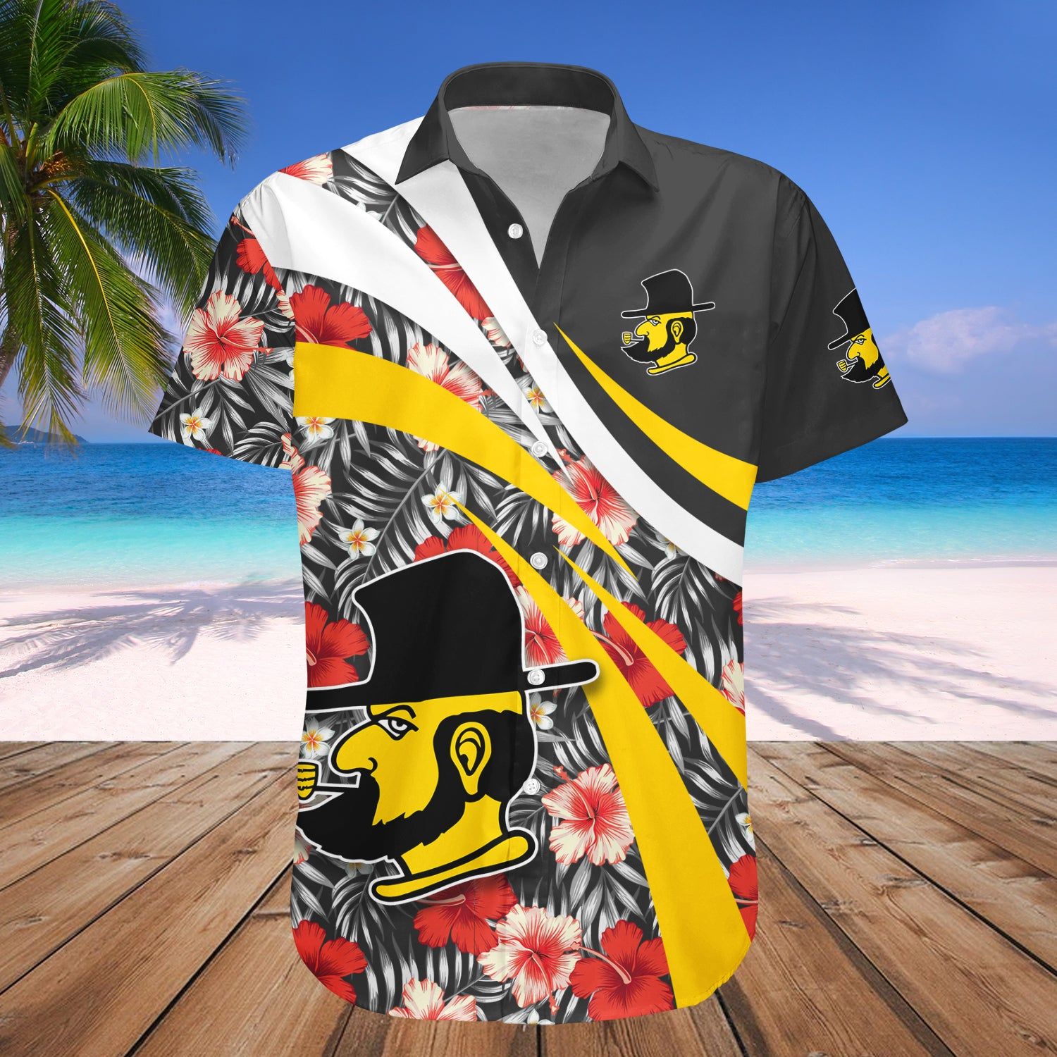 Appalachian State Mountaineers Hawaii Shirt Hibiscus Sport Style – NCAA