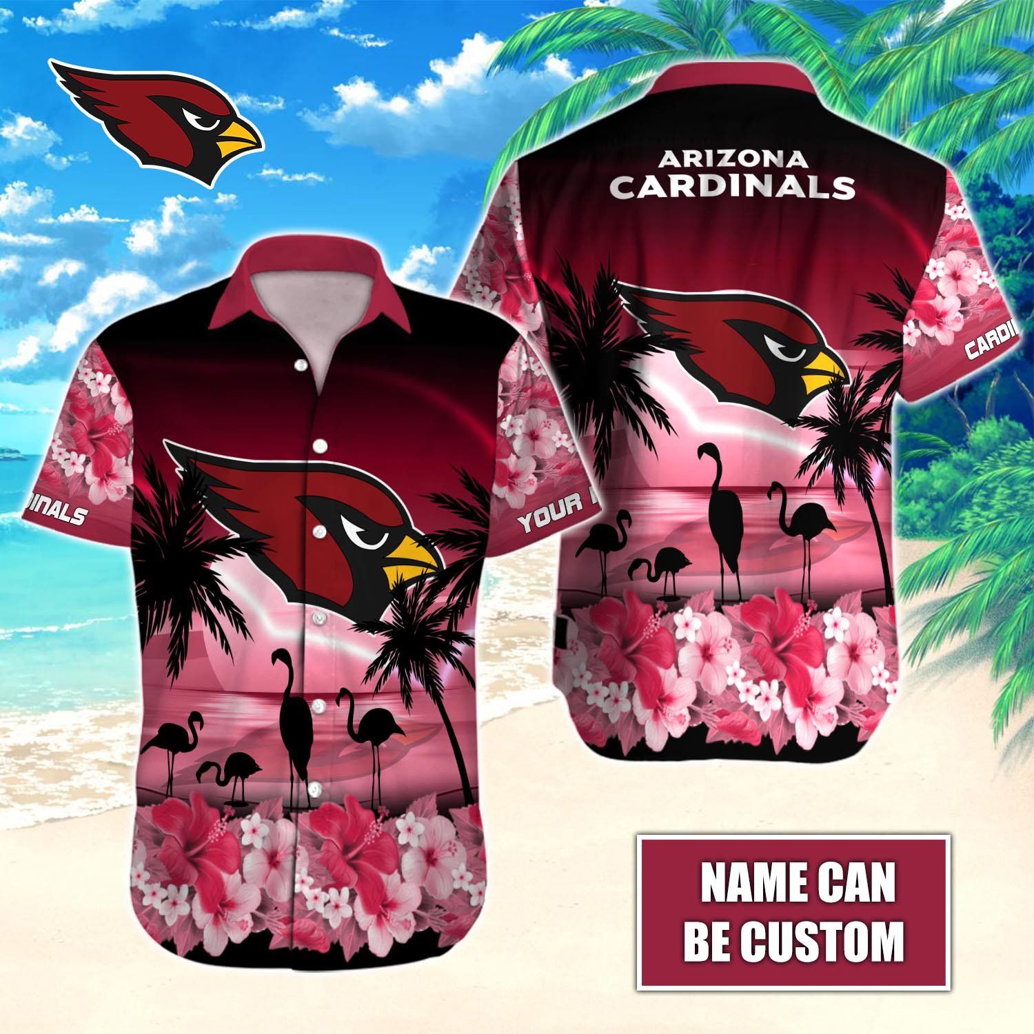 Arizona Cardinals Celebration in Hawaiian Custom Threads