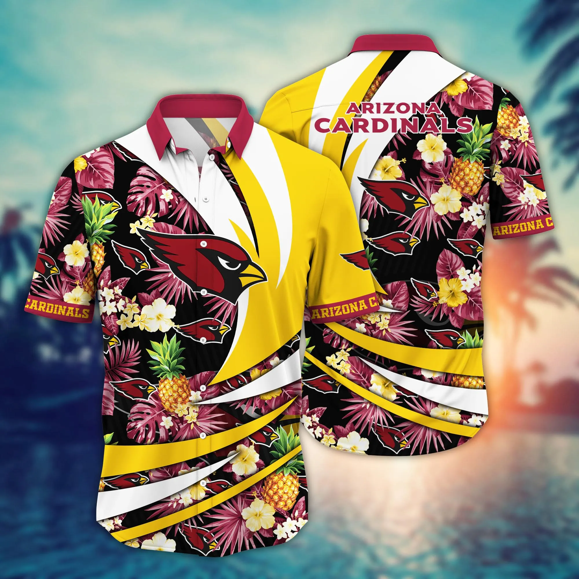 Arizona Cardinals NFL Hawaiian Shirt Hammocks Aloha Shirt