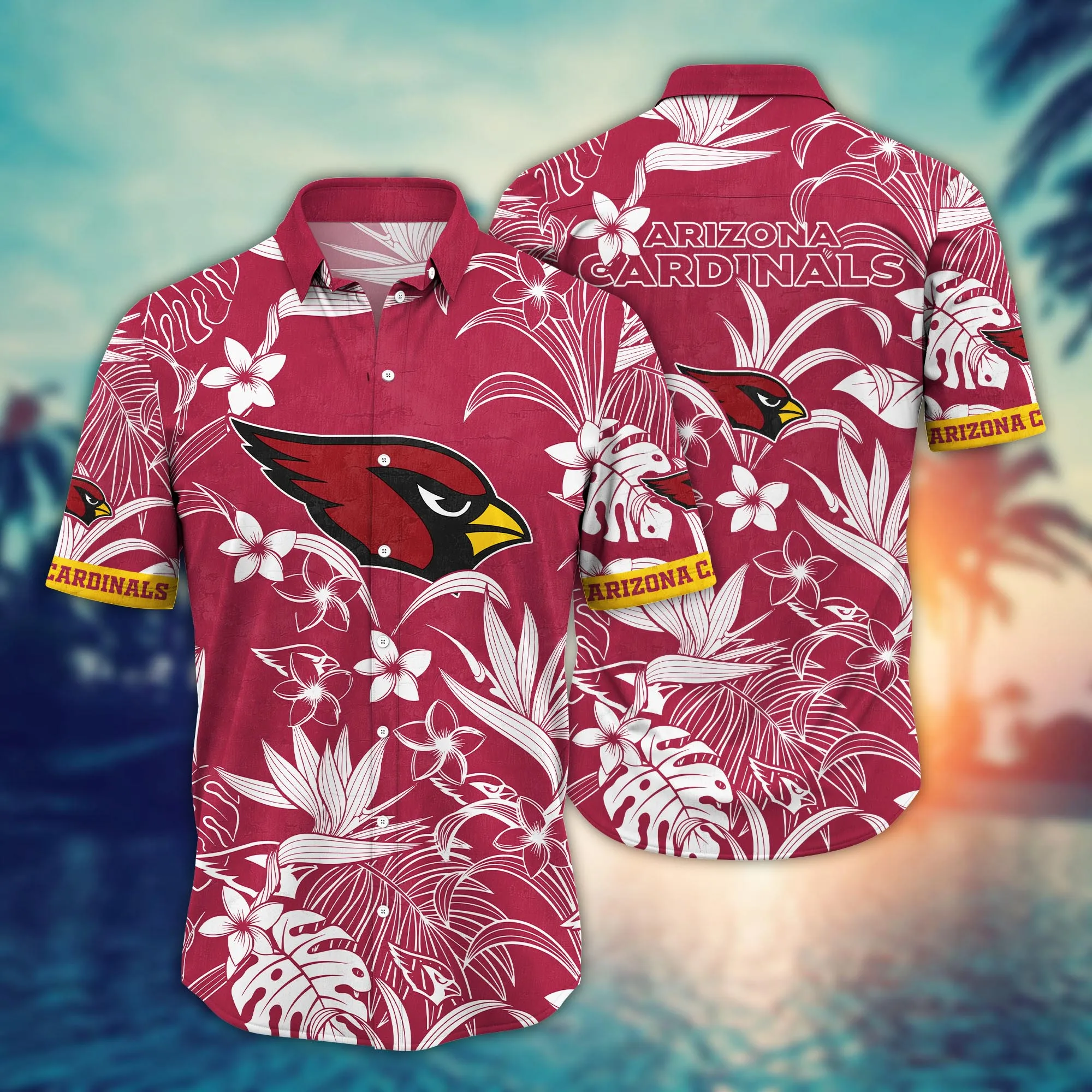 Arizona Cardinals NFL Hawaiian Shirt Pool Days Soccer Match Shirts