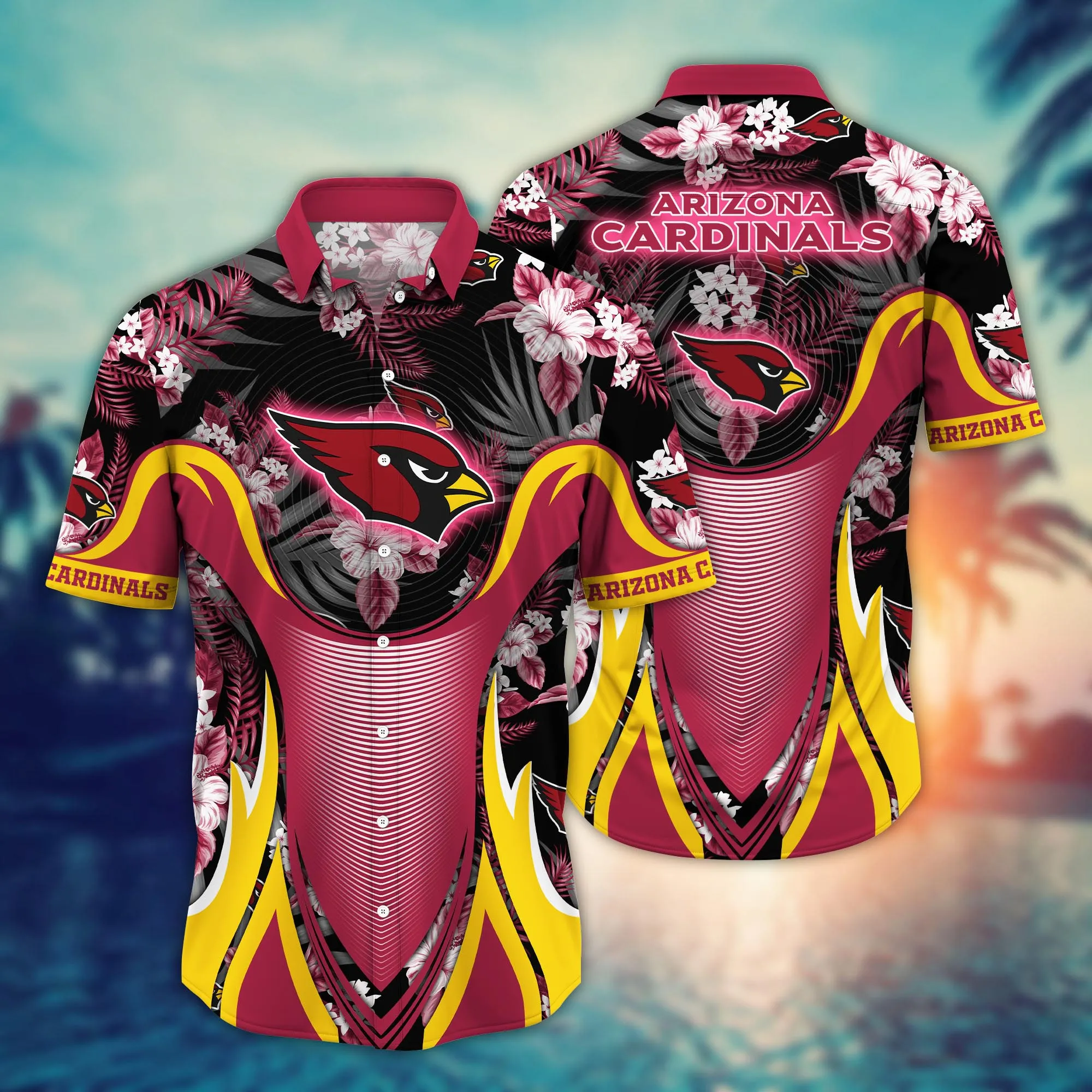 Arizona Cardinals NFL Hawaiian Shirt Road Trips Aloha Shirt