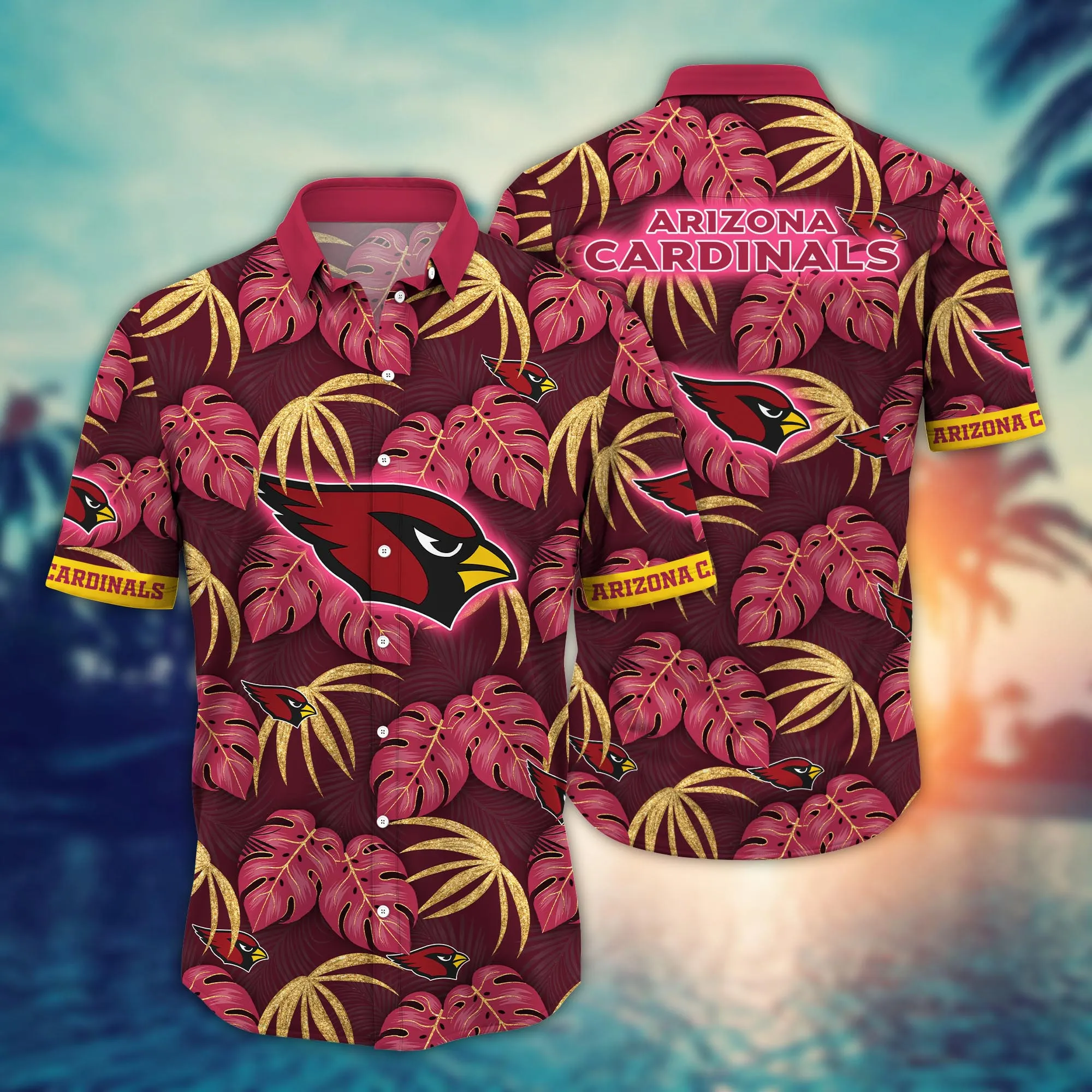 Arizona Cardinals NFL Hawaiian Shirt Suntan Aloha Shirt