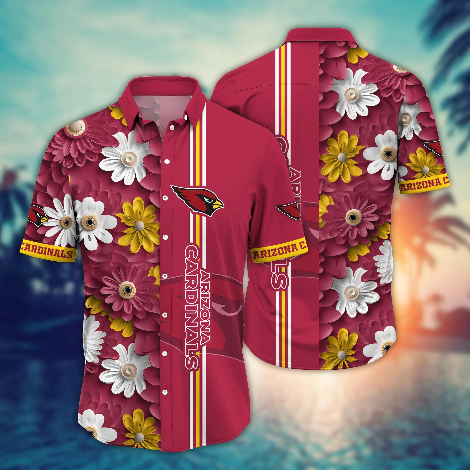 Arizona Cardinals NFL Hawaiian Shirt Surfing Aloha Shirt