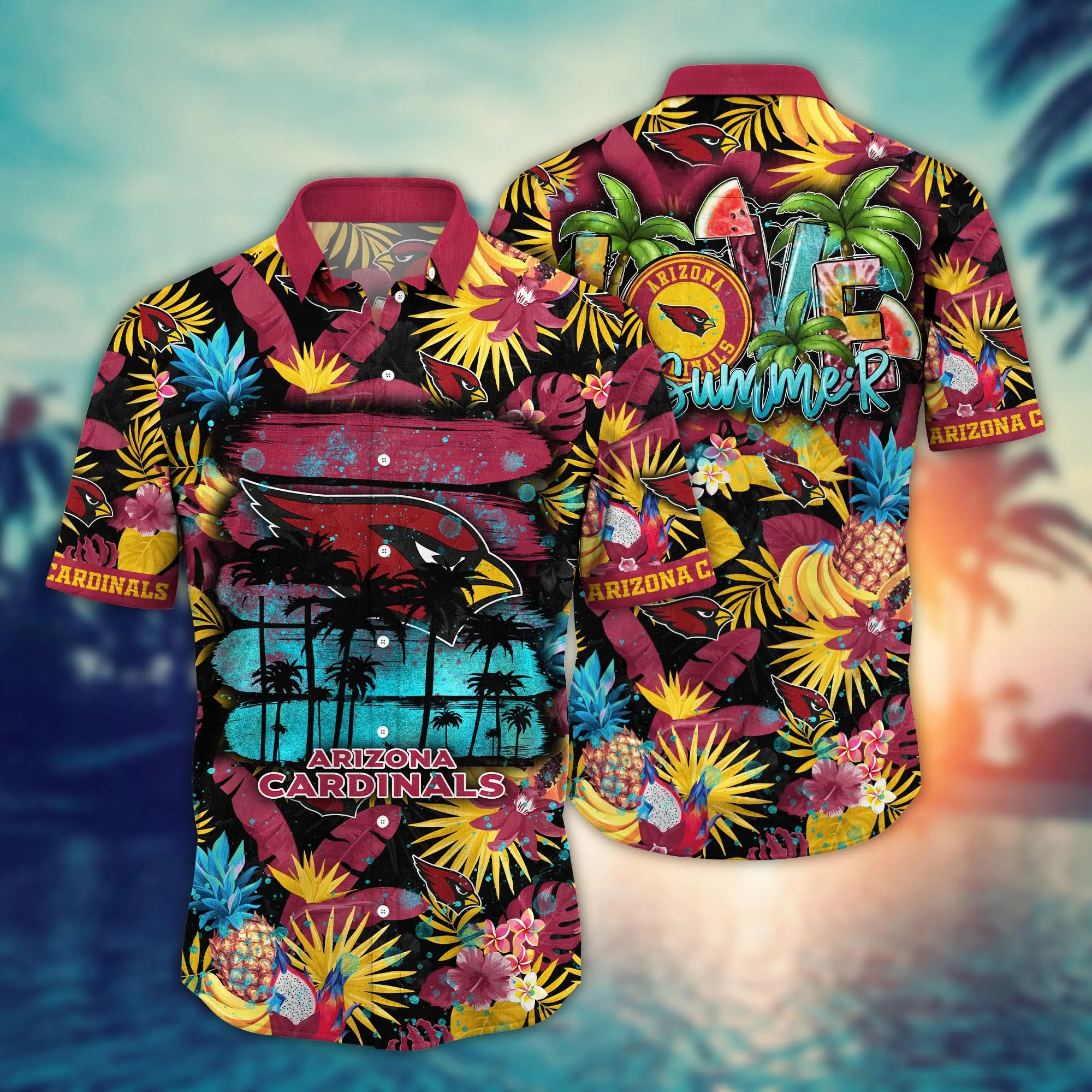 Arizona Cardinals NFL Hawaiian Shirt Warm Seasontime Aloha Shirt