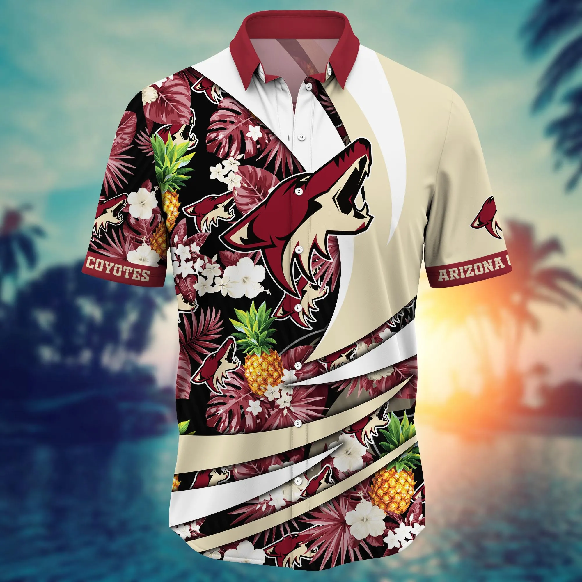 Arizona Coyotes NHL Hawaiian Shirt Break Aloha Shirt