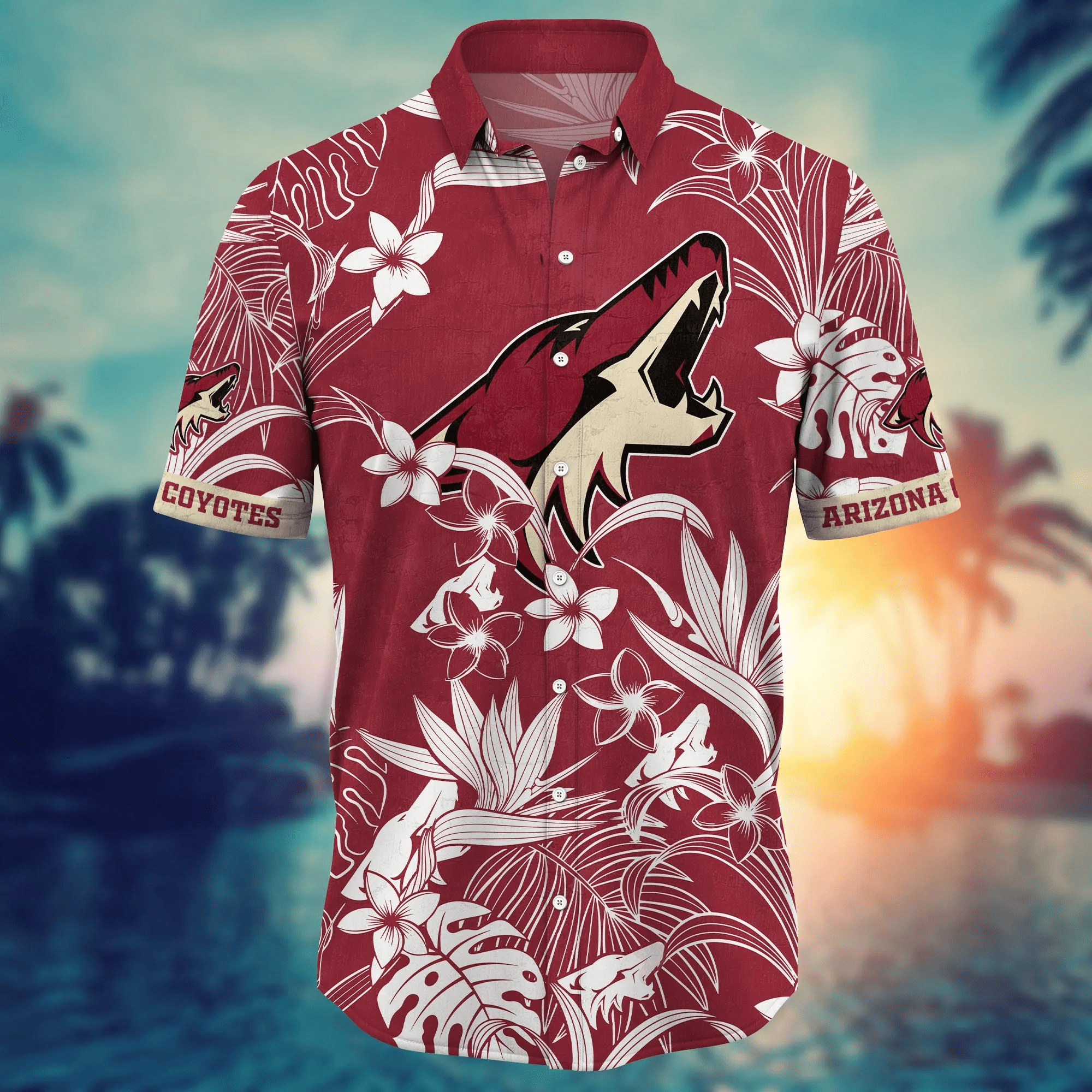 Arizona Coyotes NHL Hawaiian Shirt Hammockstime Aloha Shirt