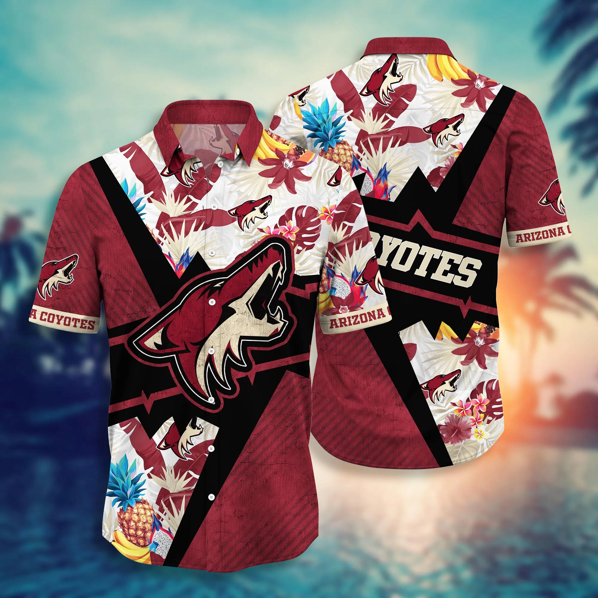 Arizona Coyotes NHL Hawaiian Shirt Ice-Cold Drinks Aloha Shirt