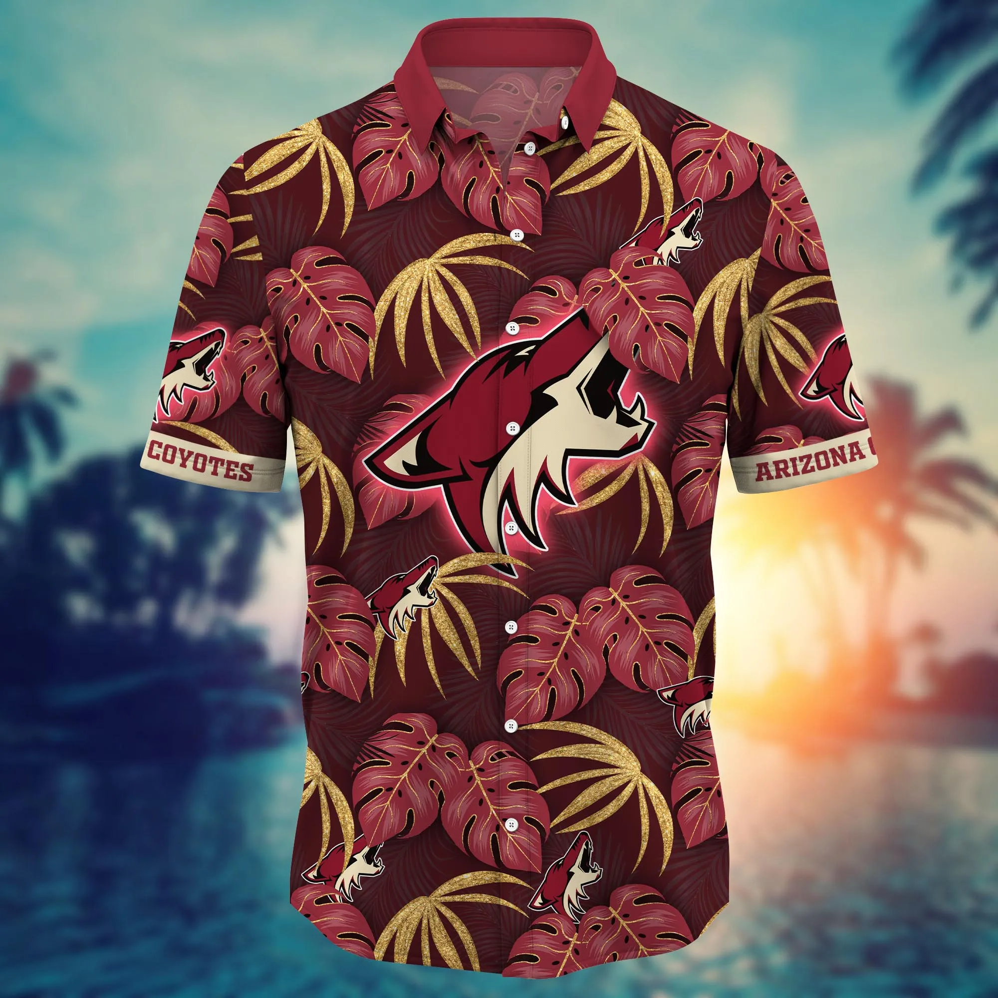 Arizona Coyotes NHL Hawaiian Shirt Sunshine Aloha Shirt