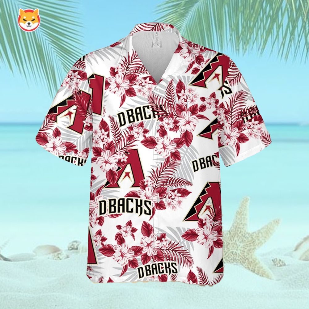 Arizona Diamondbacks Flowers Pattern 3D All Over Print Hawaiian Shirt Gift For Diamondbacks Fans Arizona Diamondbacks Flowers Pattern 3D All Over Print Hawaiian Shirt Gift For Diamondbacks Fans