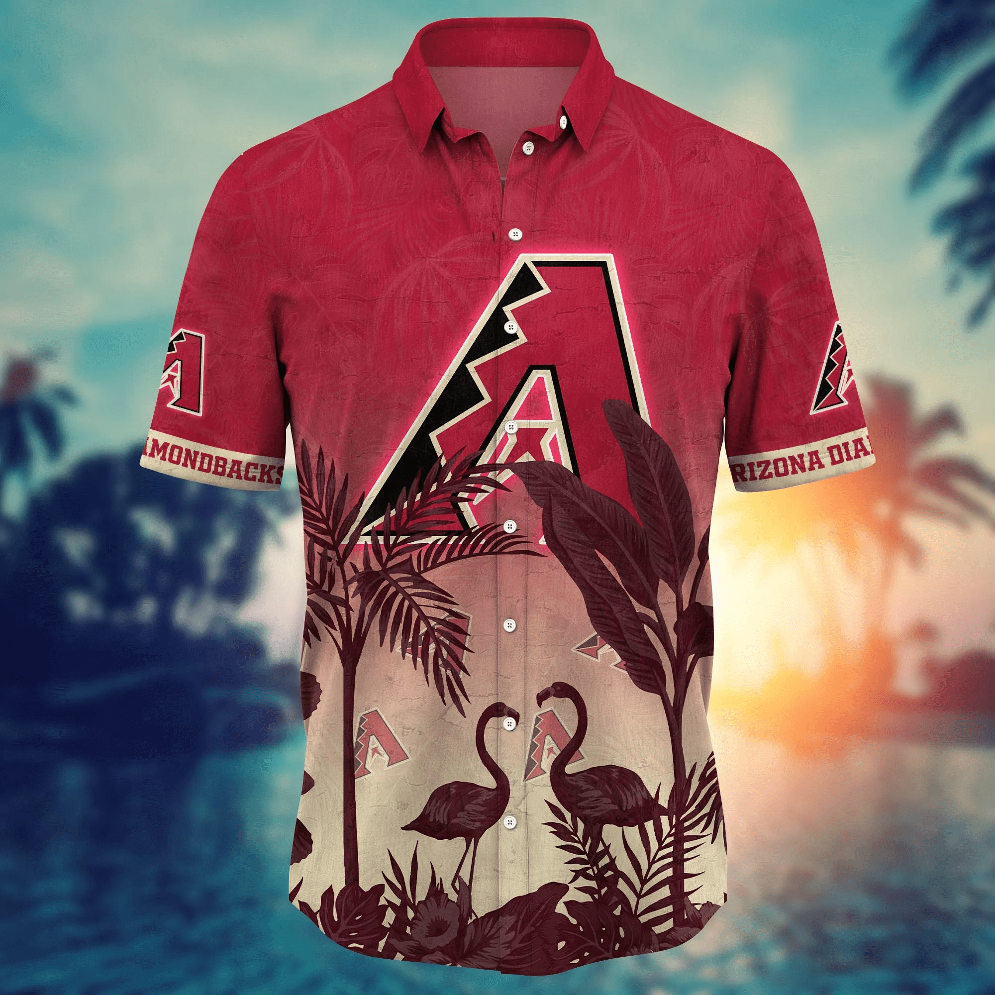 Arizona Diamondbacks MLB Hawaiian Shirt Beach Daystime Aloha Shirt