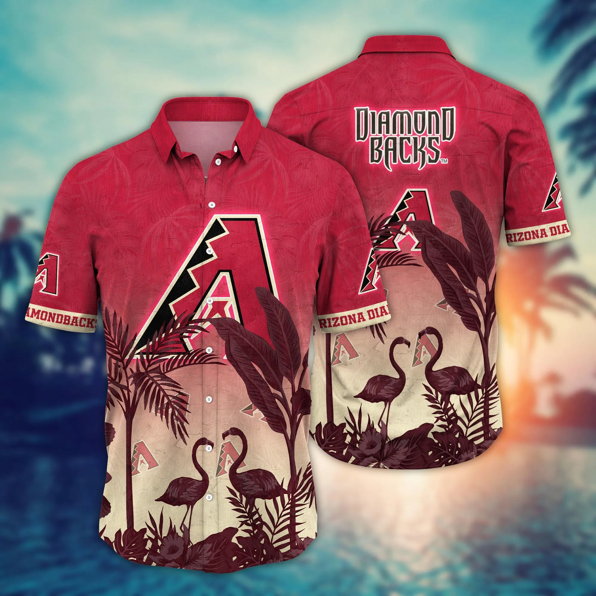 Arizona Diamondbacks MLB Hawaiian Shirt Beach Daystime Aloha Shirt