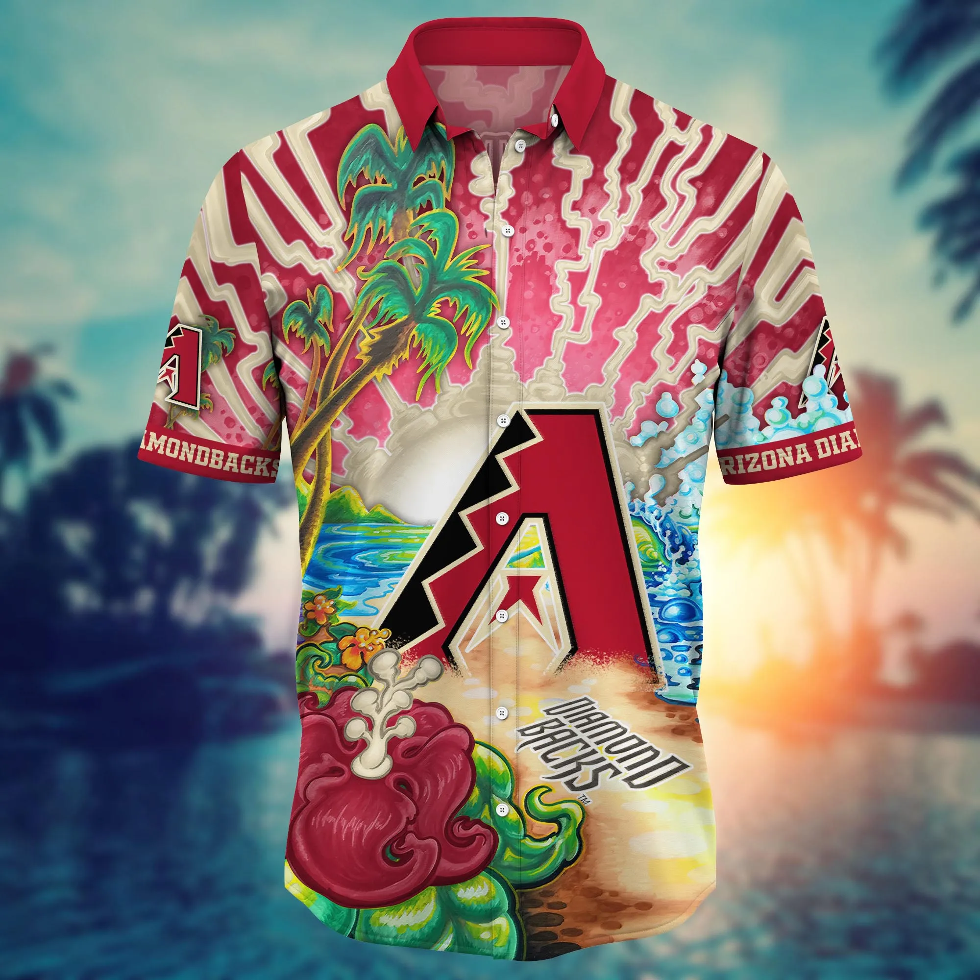 Arizona Diamondbacks MLB Hawaiian Shirt Beer Gardens Aloha Shirt