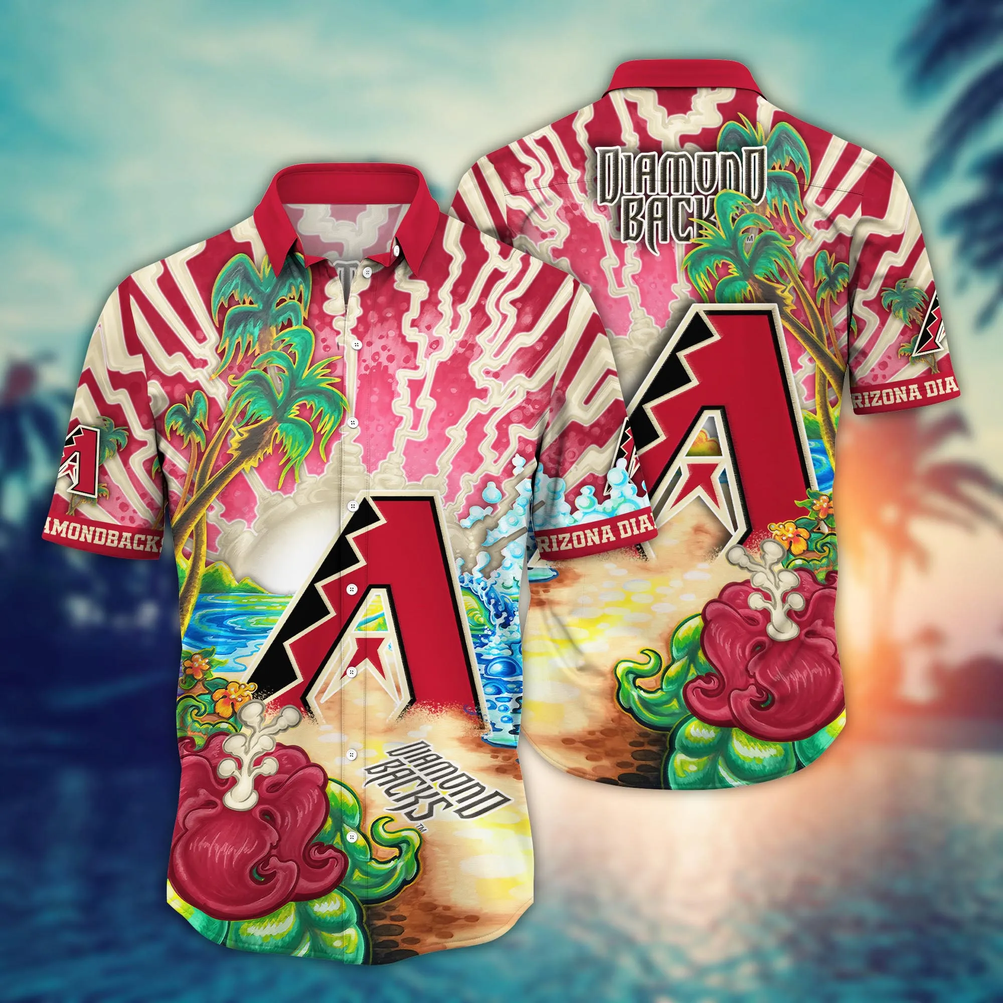 Arizona Diamondbacks MLB Hawaiian Shirt Beer Gardens Aloha Shirt
