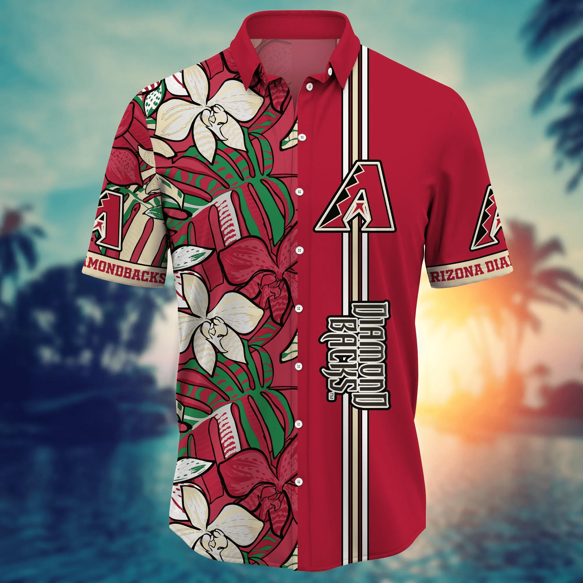 Arizona Diamondbacks MLB Hawaiian Shirt Ice-Cold Drinks Aloha Shirt