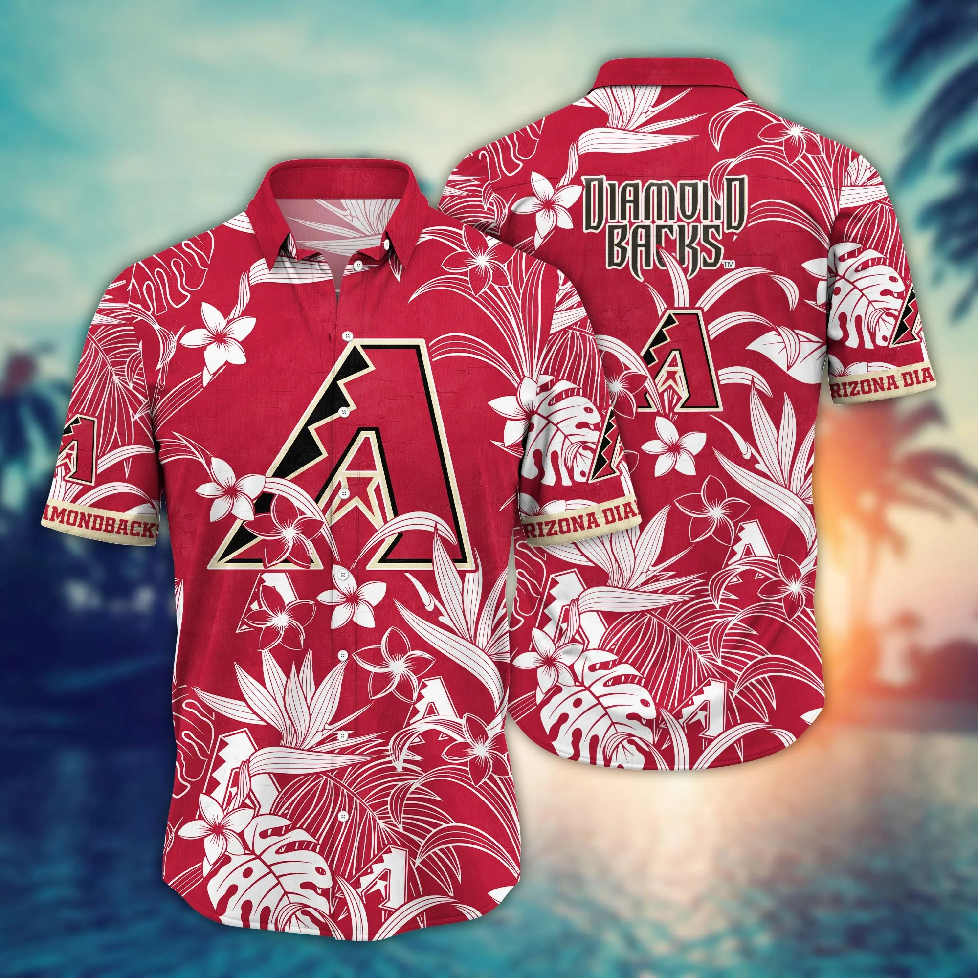 Arizona Diamondbacks MLB Hawaiian Shirt Warm Breezestime Aloha Shirt