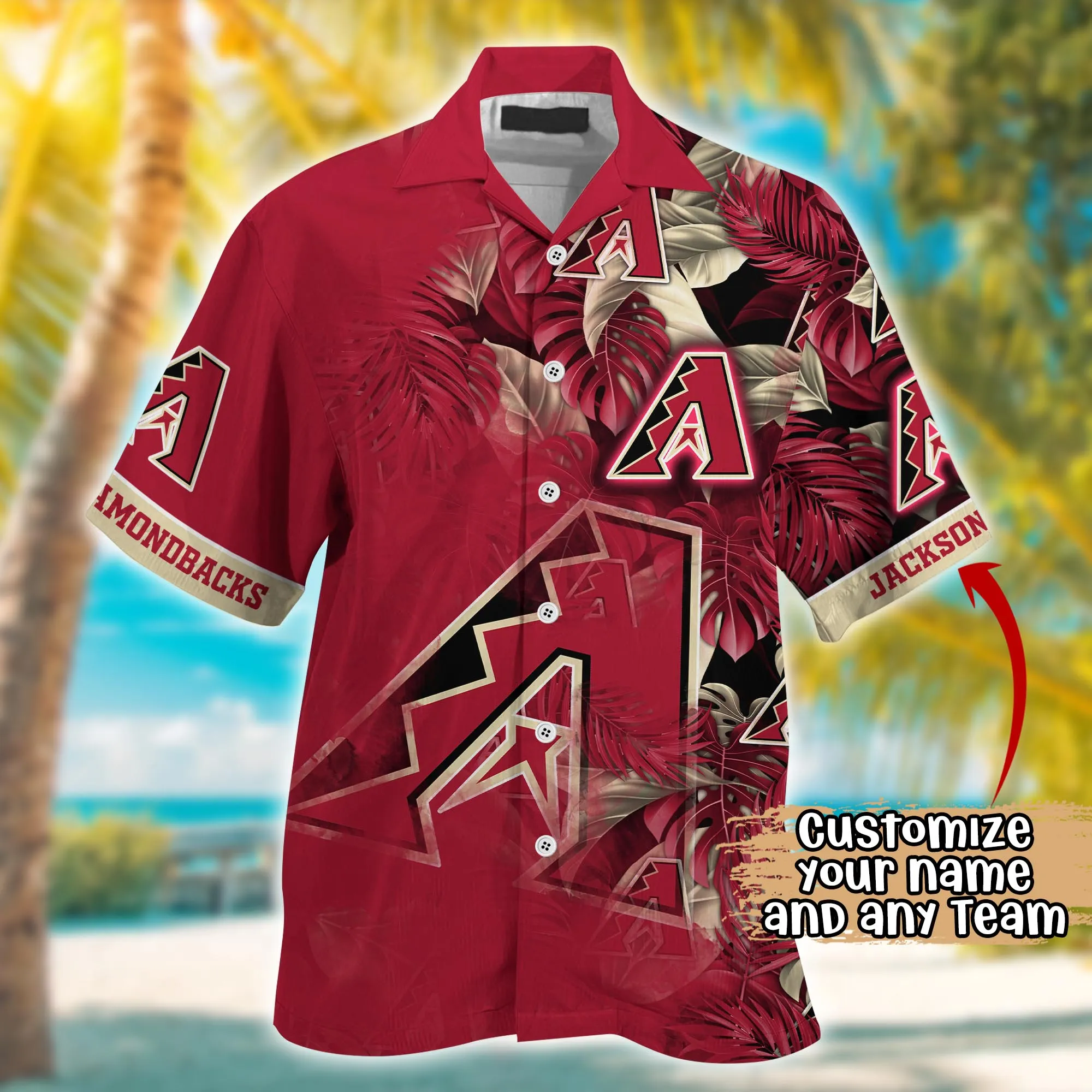 Arizona Diamondbacks MLB Summer Hawaii Shirt And Tshirt Custom Aloha Shirt