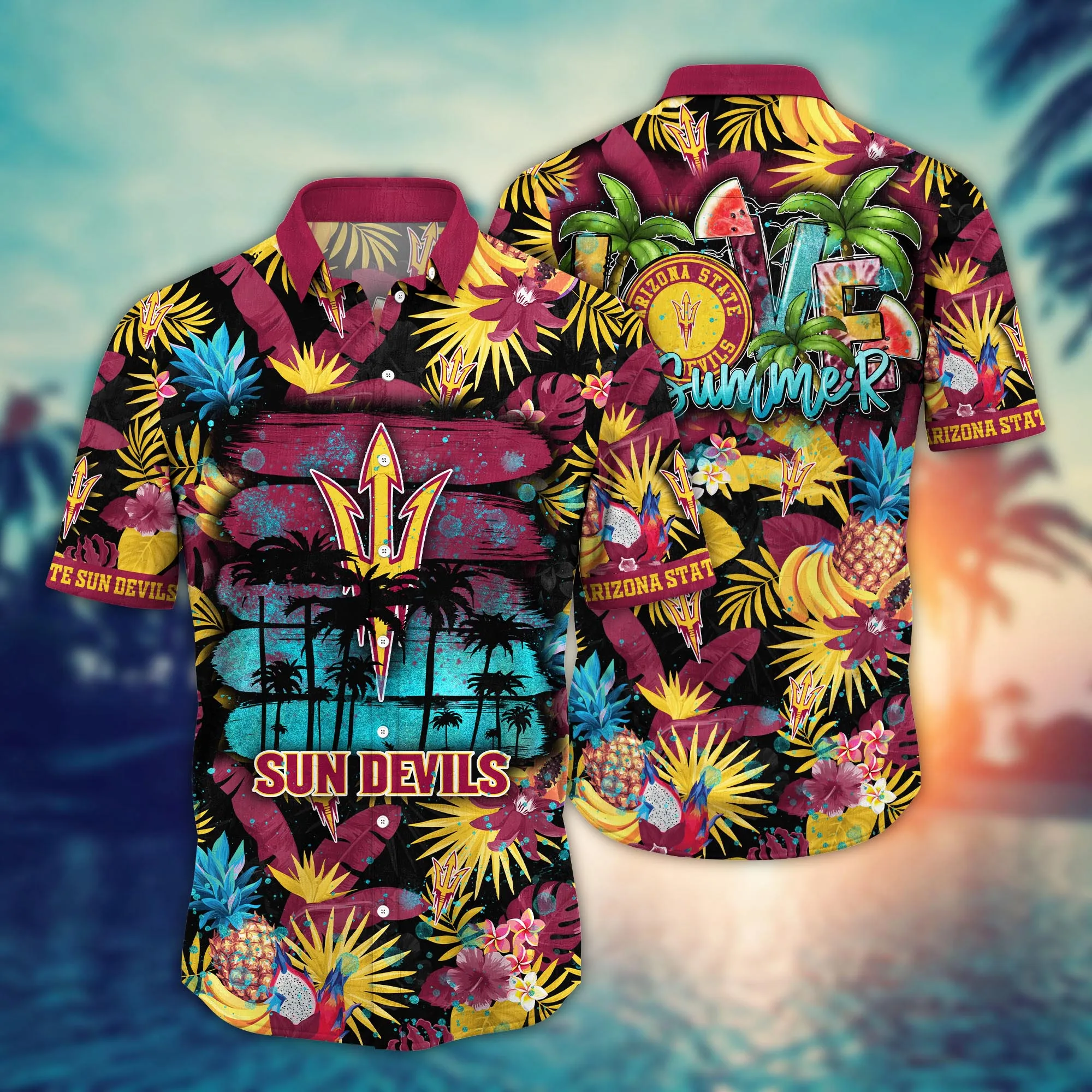 Arizona State Sun Devils NCAA Hawaiian Shirt Bikinistime International Sport Shirts Arizona State Sun Devils NCAA Hawaiian Shirt Bikinistime International Sport Shirts