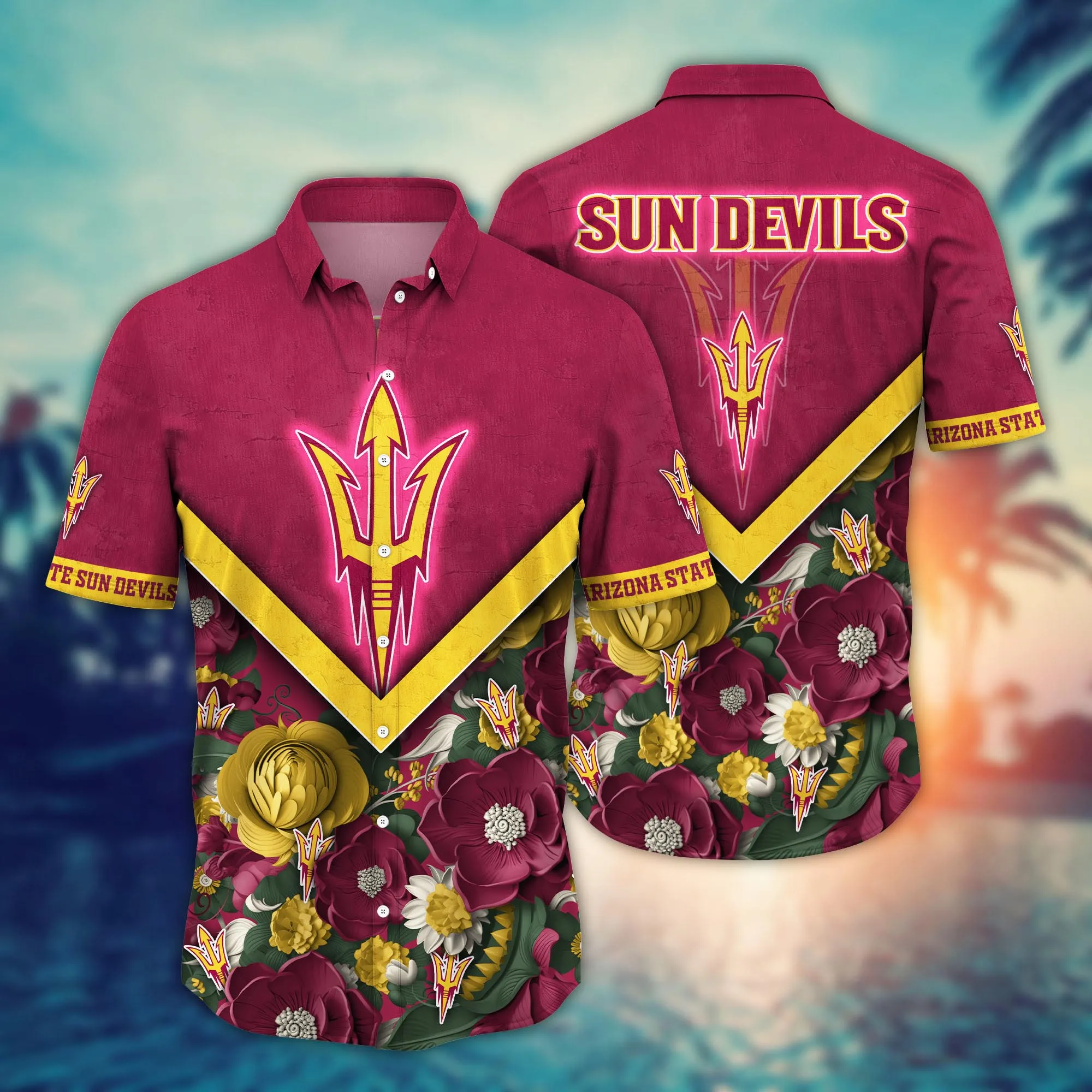 Arizona State Sun Devils NCAA Hawaiian Shirt Custom Ceiling Fans Aloha Shirt Arizona State Sun Devils NCAA Hawaiian Shirt Custom Ceiling Fans Aloha Shirt