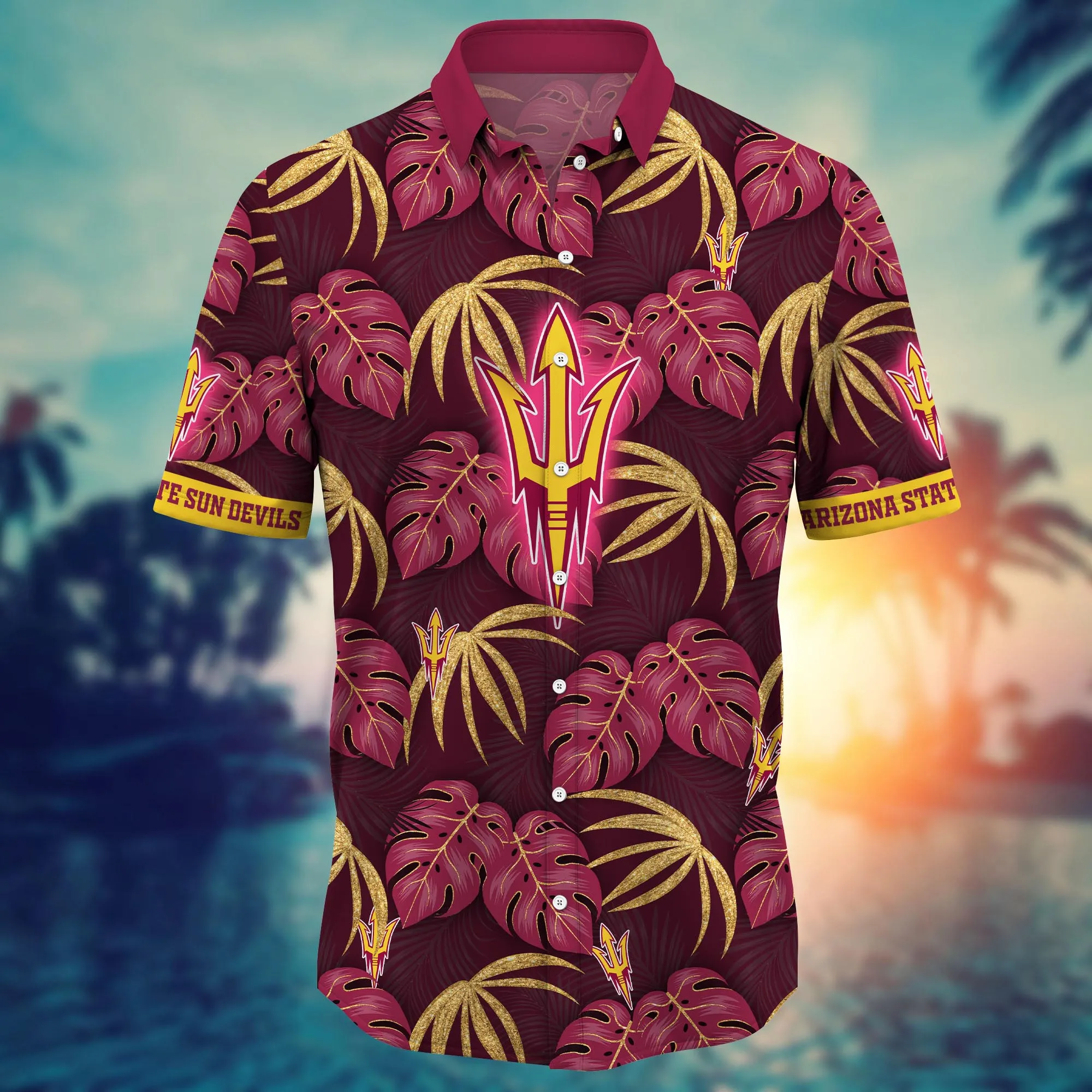 Arizona State Sun Devils NCAA Hawaiian Shirt Daylight Aloha Shirt