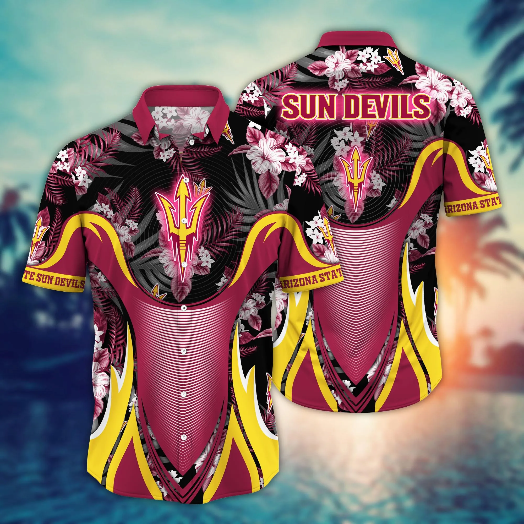 Arizona State Sun Devils NCAA Hawaiian Shirt Fresh Mowed Lawns Aloha Shirt Arizona State Sun Devils NCAA Hawaiian Shirt Fresh Mowed Lawns Aloha Shirt