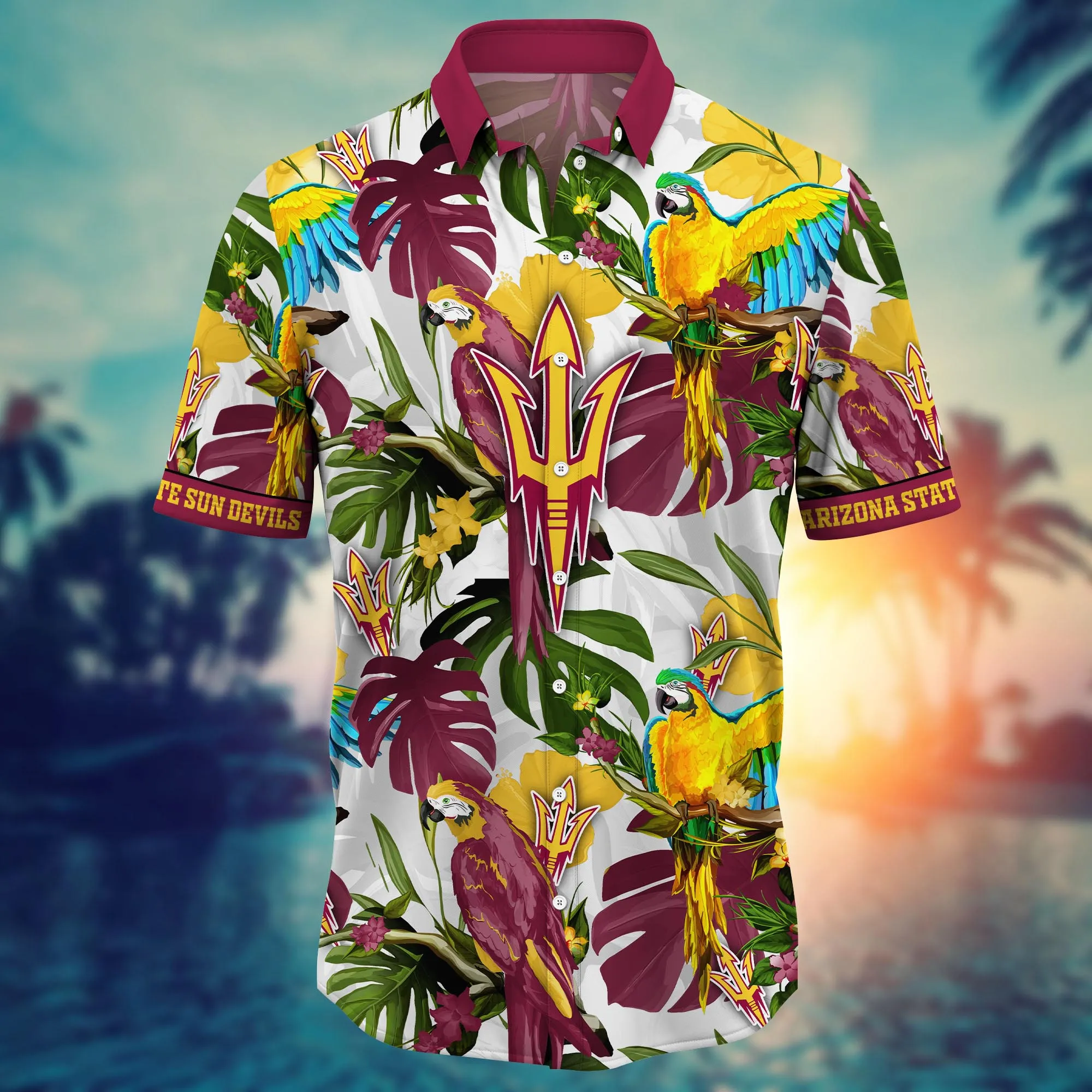 Arizona State Sun Devils NCAA Hawaiian Shirt Hikingtime Aloha Shirt