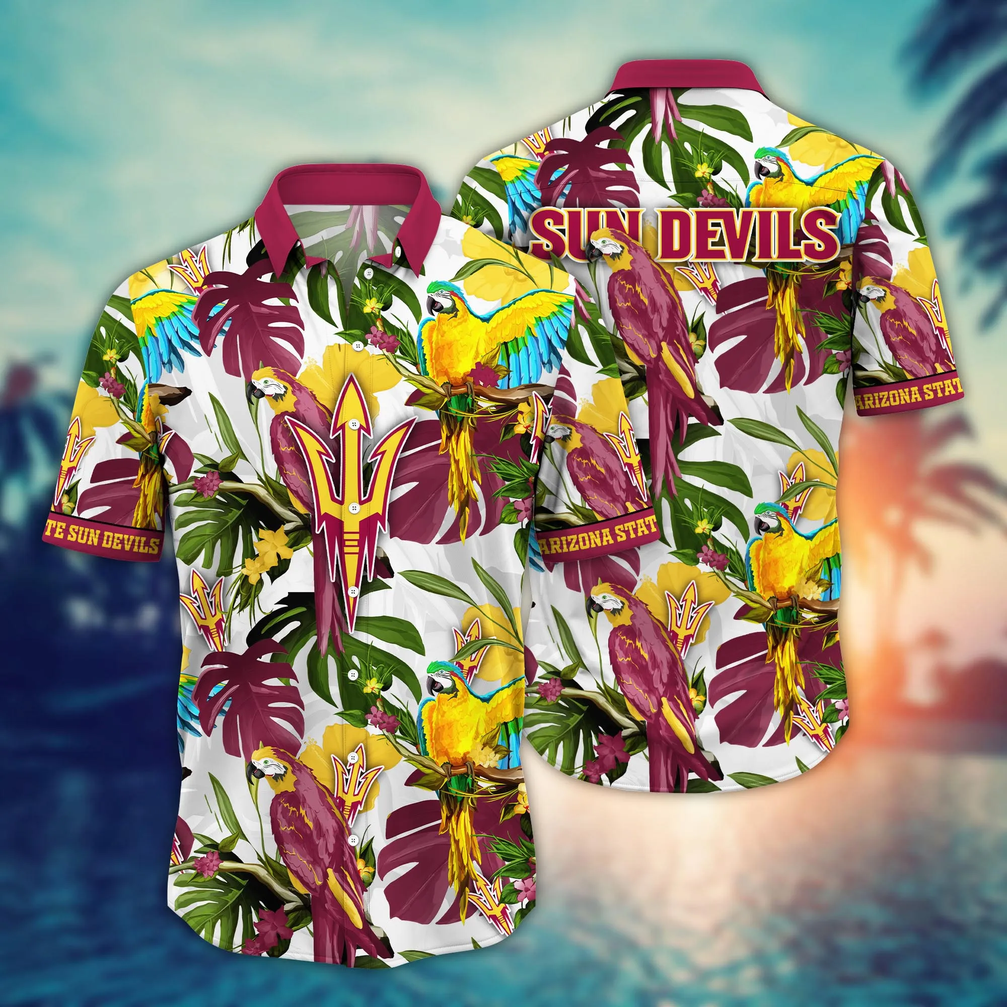 Arizona State Sun Devils NCAA Hawaiian Shirt Hikingtime Aloha Shirt Arizona State Sun Devils NCAA Hawaiian Shirt Hikingtime Aloha Shirt