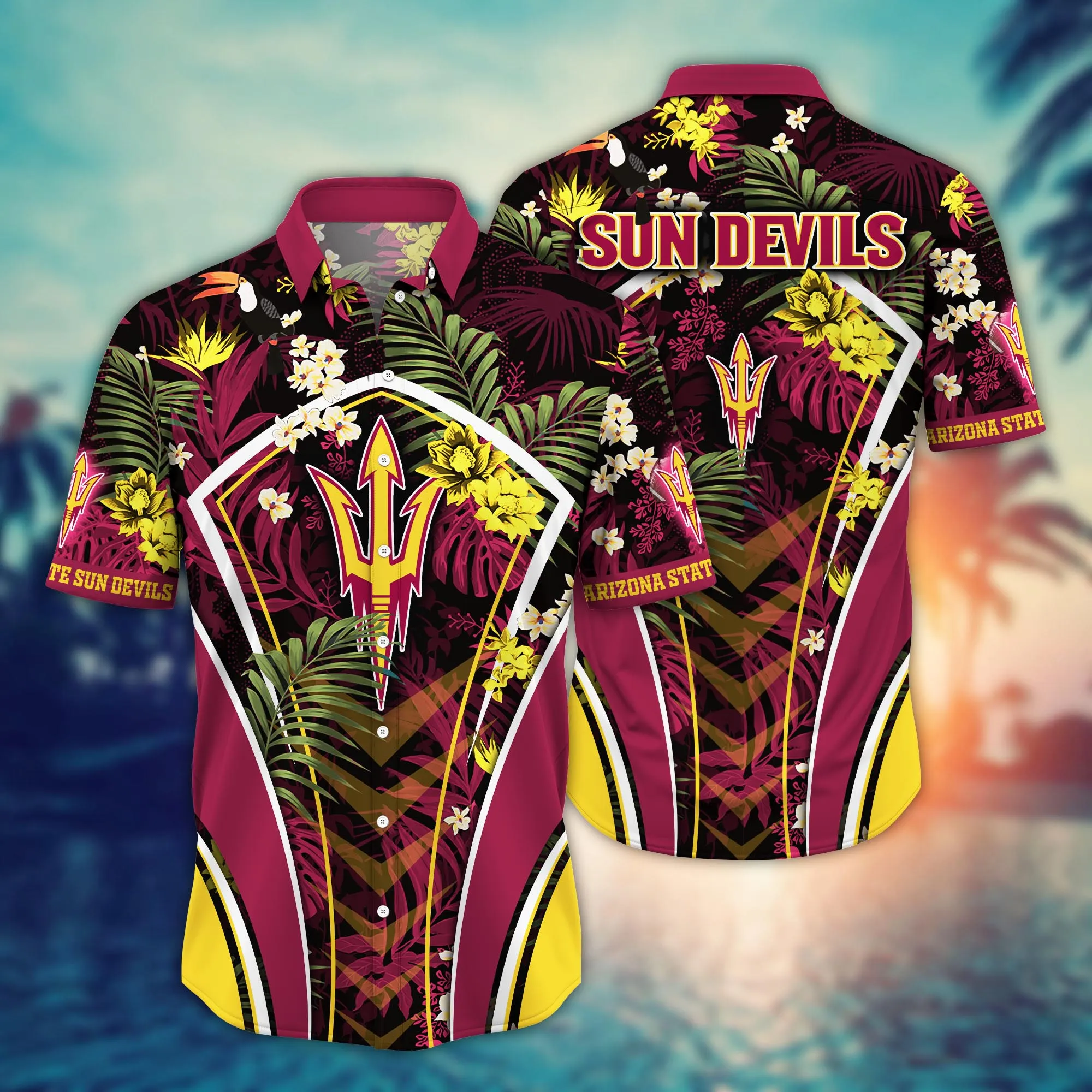 Arizona State Sun Devils NCAA Hawaiian Shirt Ice Cream Season Aloha Shirt