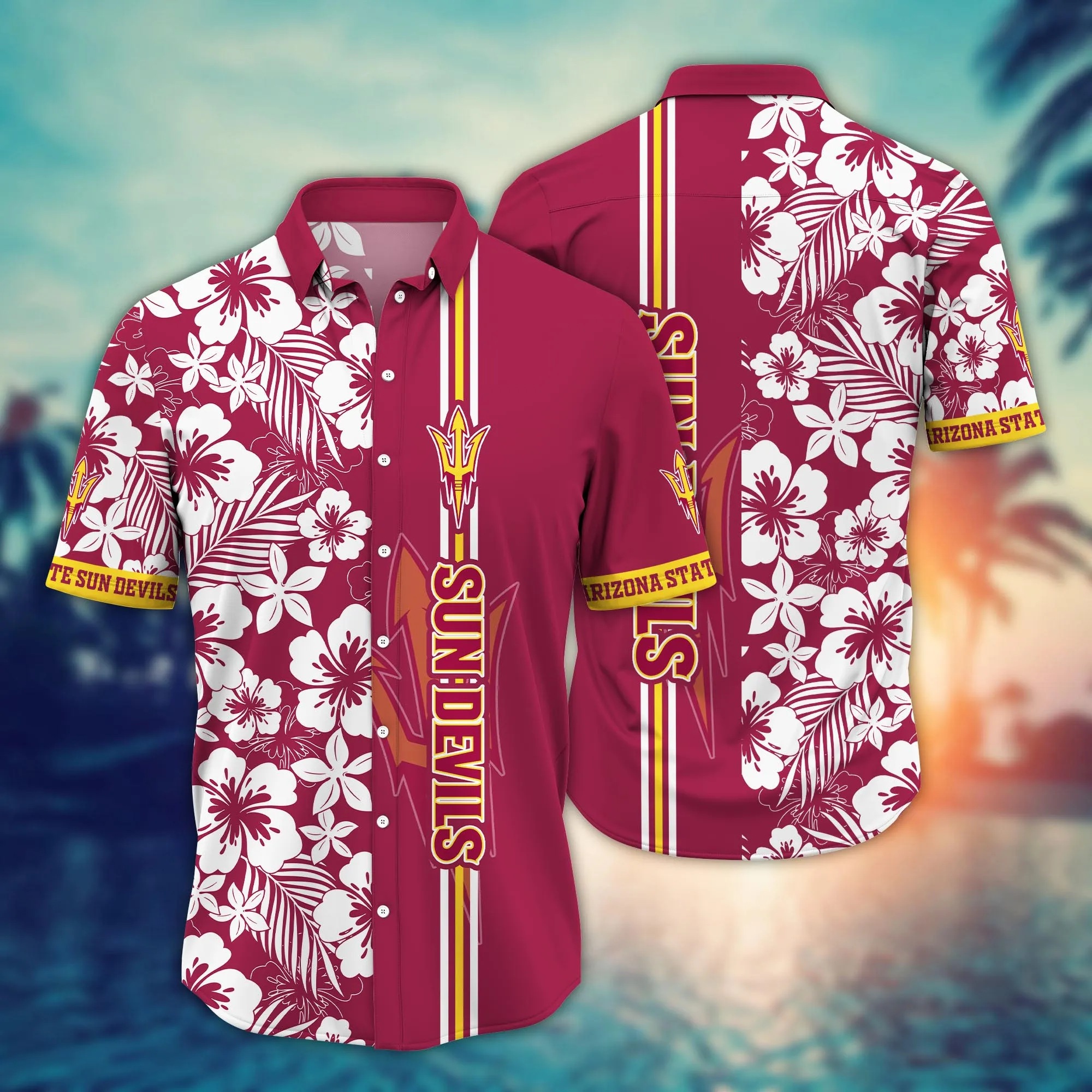 Arizona State Sun Devils NCAA Hawaiian Shirt Ice Cream Seasontime Aloha Shirt Arizona State Sun Devils NCAA Hawaiian Shirt Ice Cream Seasontime Aloha Shirt