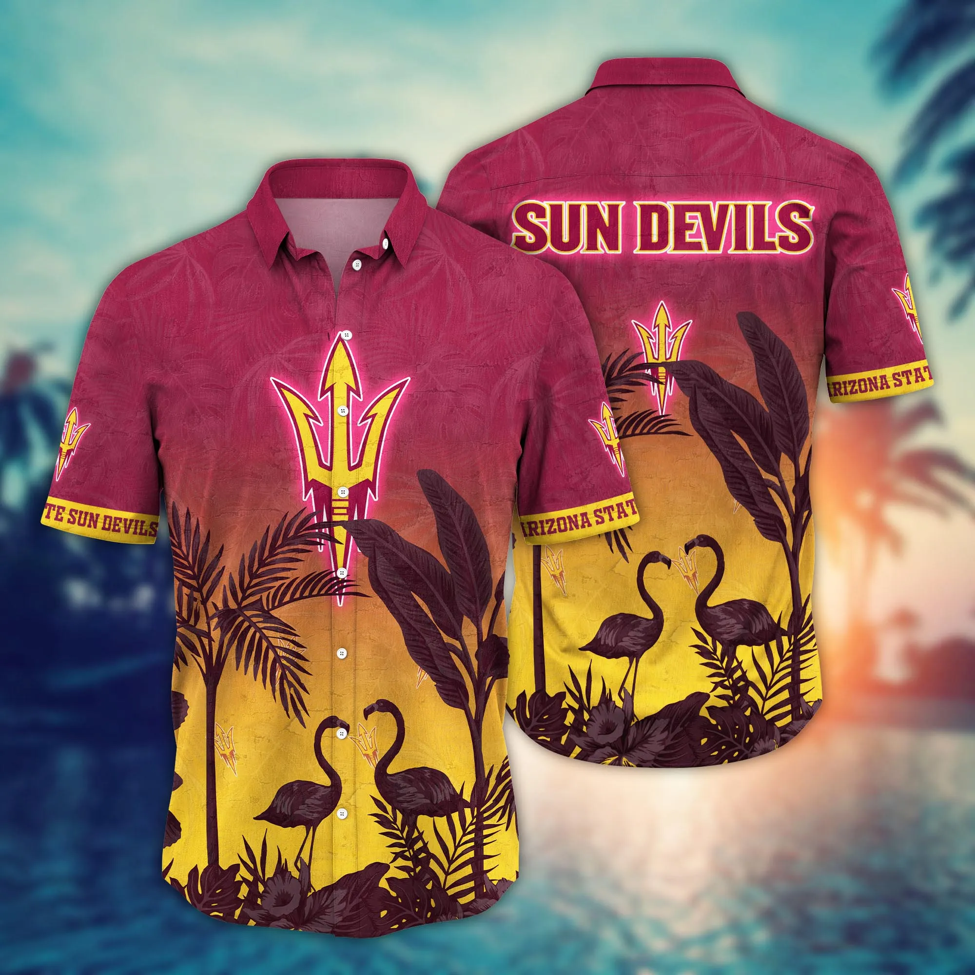 Arizona State Sun Devils NCAA Hawaiian Shirt Sandalstime Aloha Shirt Arizona State Sun Devils NCAA Hawaiian Shirt Sandalstime Aloha Shirt