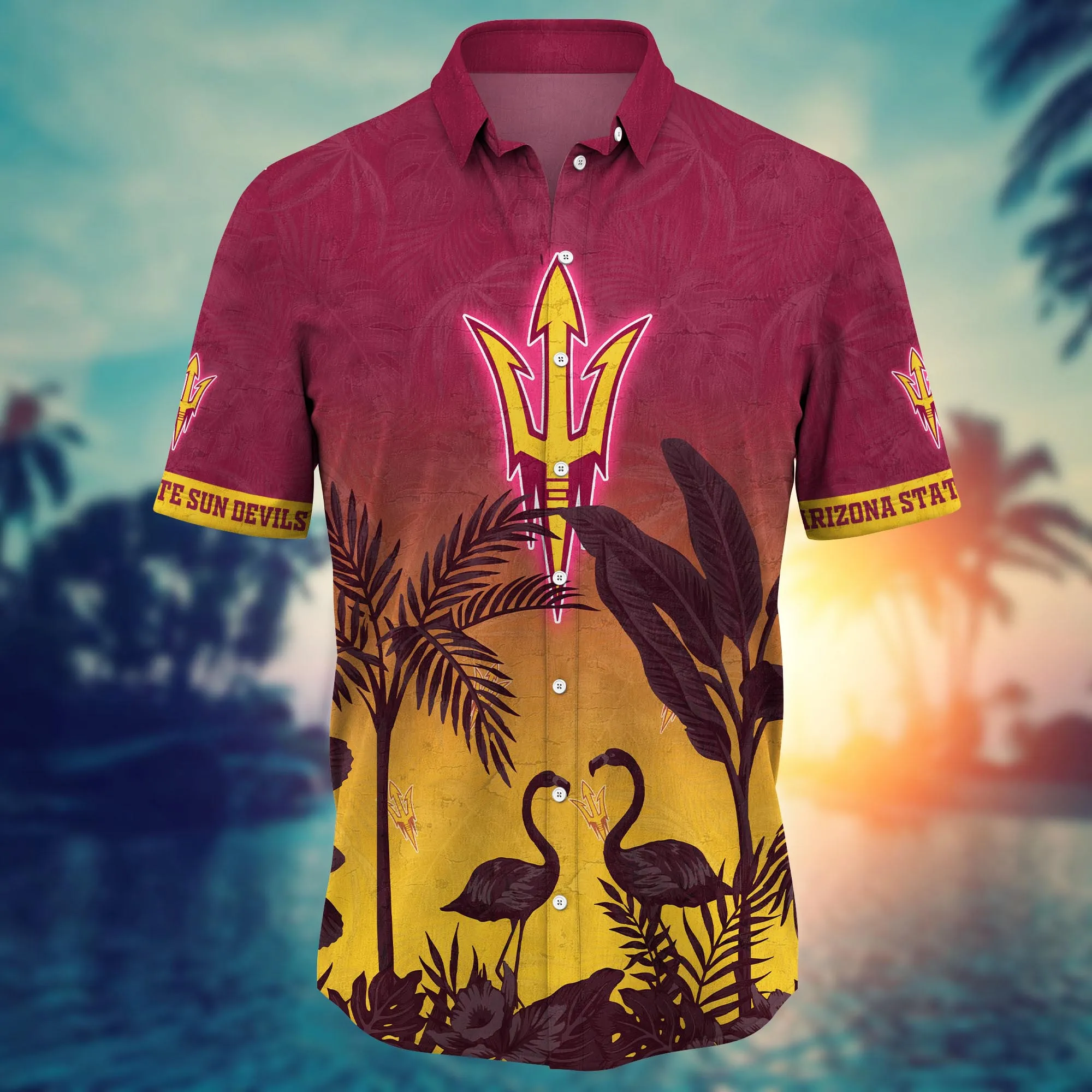 Arizona State Sun Devils NCAA Hawaiian Shirt Sandalstime Aloha Shirt