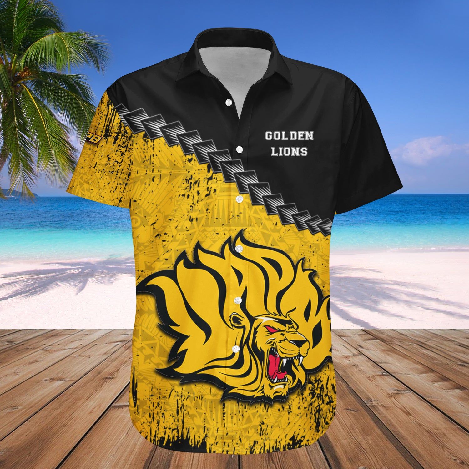 Arkansas-Pine Bluff Golden Lions Hawaii Shirt Grunge Polynesian Tattoo – NCAA