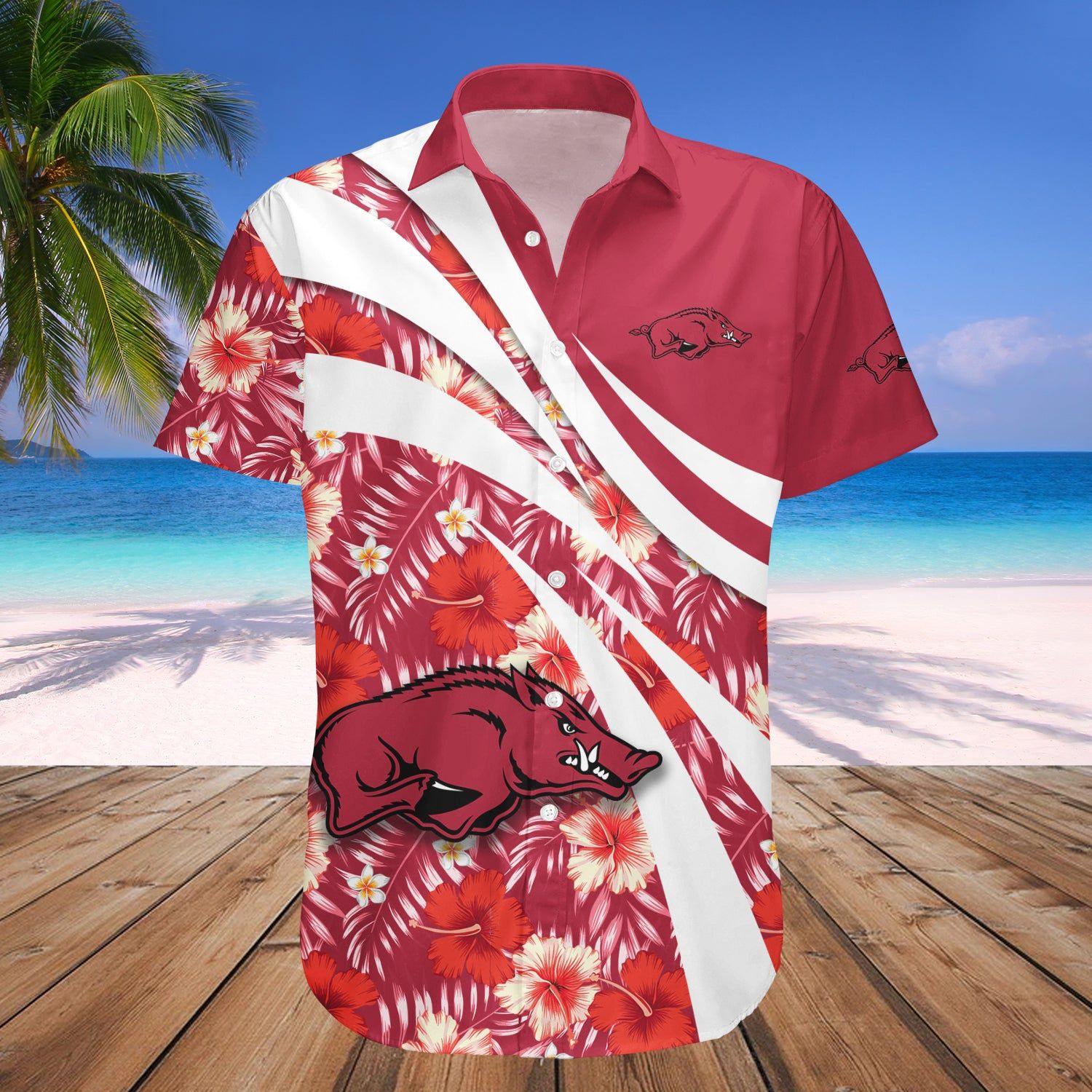 Arkansas Razorbacks Hawaii Shirt Hibiscus Sport Style – NCAA