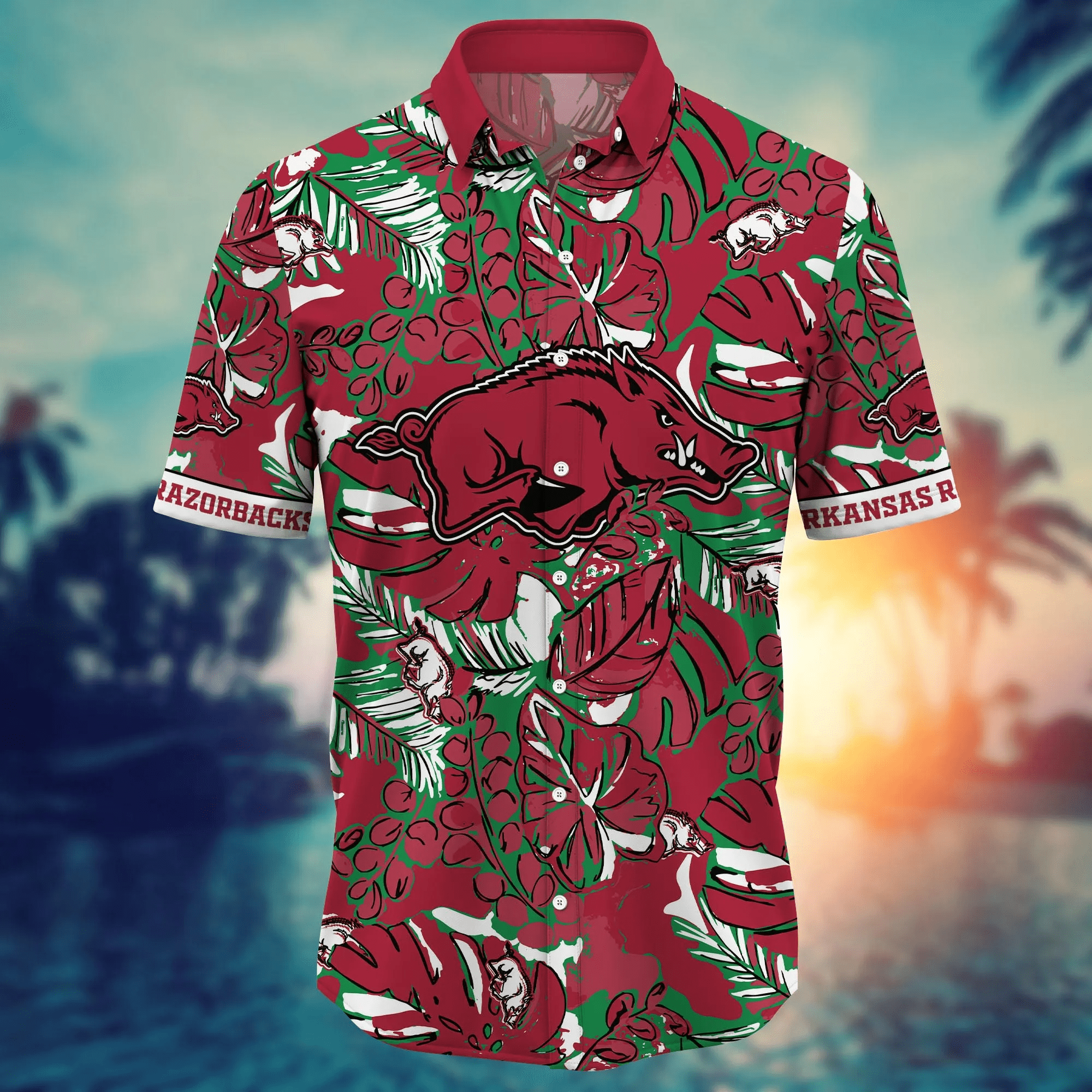 Arkansas Razorbacks NCAA Hawaiian Shirt Beach Season Aloha Shirt