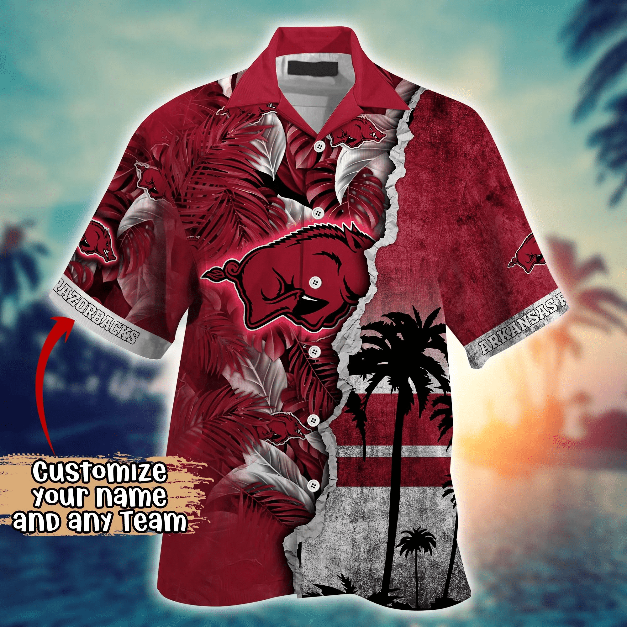 Arkansas Razorbacks NCAA Hawaiian Shirt Custom Road Trips Premier League Shirts