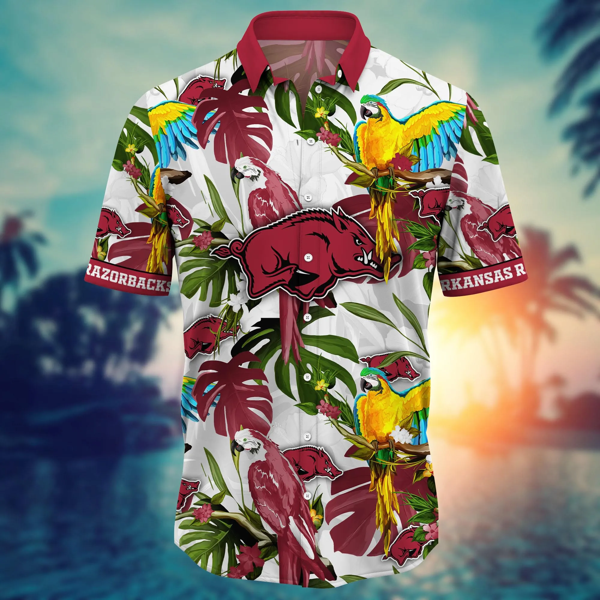 Arkansas Razorbacks NCAA Hawaiian Shirt Firefliestime Aloha Shirt