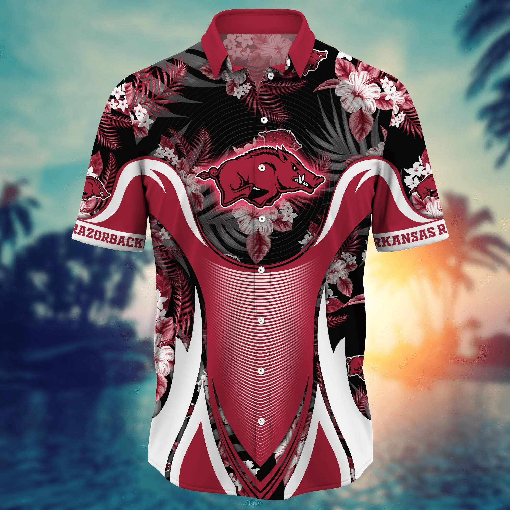 Arkansas Razorbacks NCAA Hawaiian Shirt Heatwave Aloha Shirt