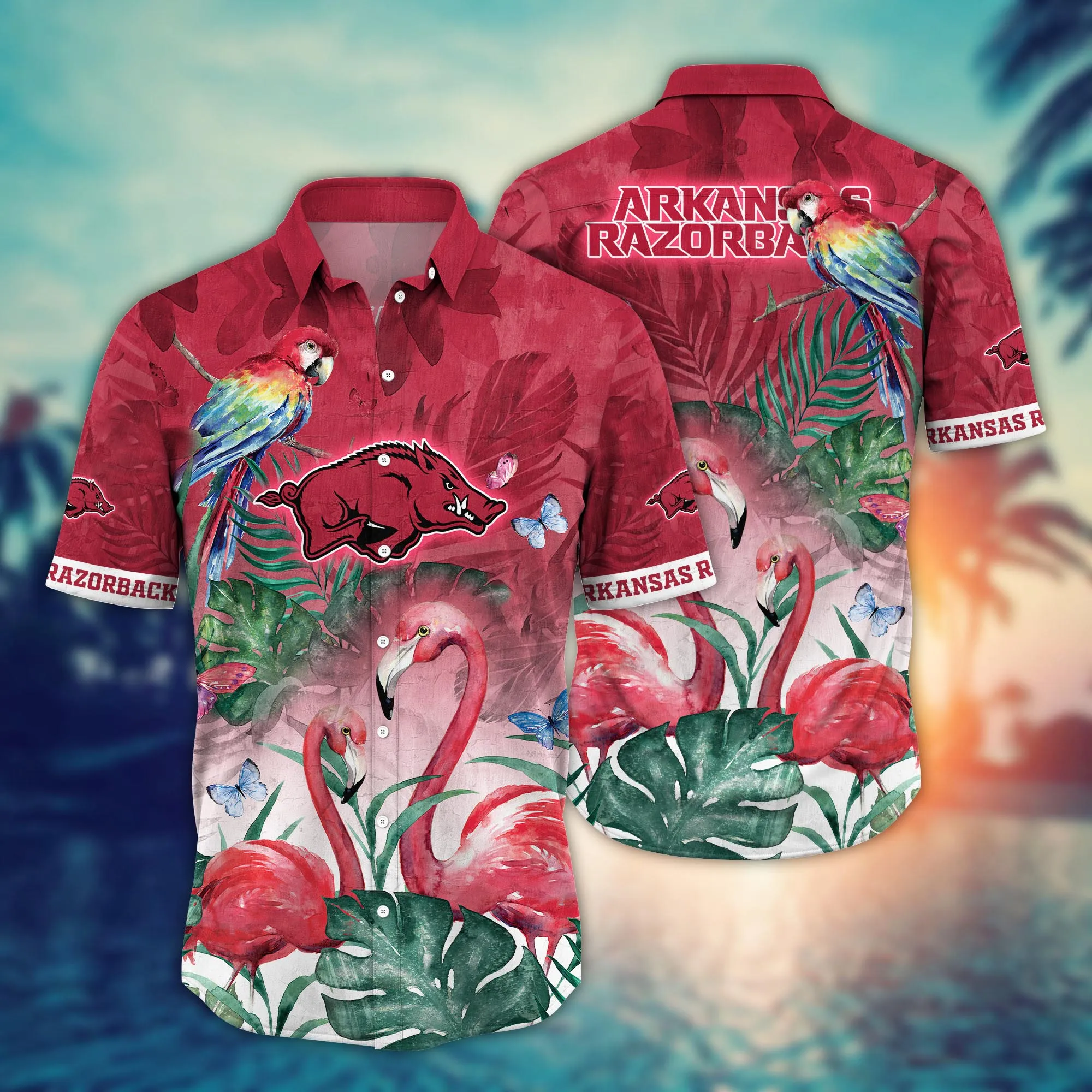 Arkansas Razorbacks NCAA Hawaiian Shirt Picnics Aloha Shirt Arkansas Razorbacks NCAA Hawaiian Shirt Picnics Aloha Shirt